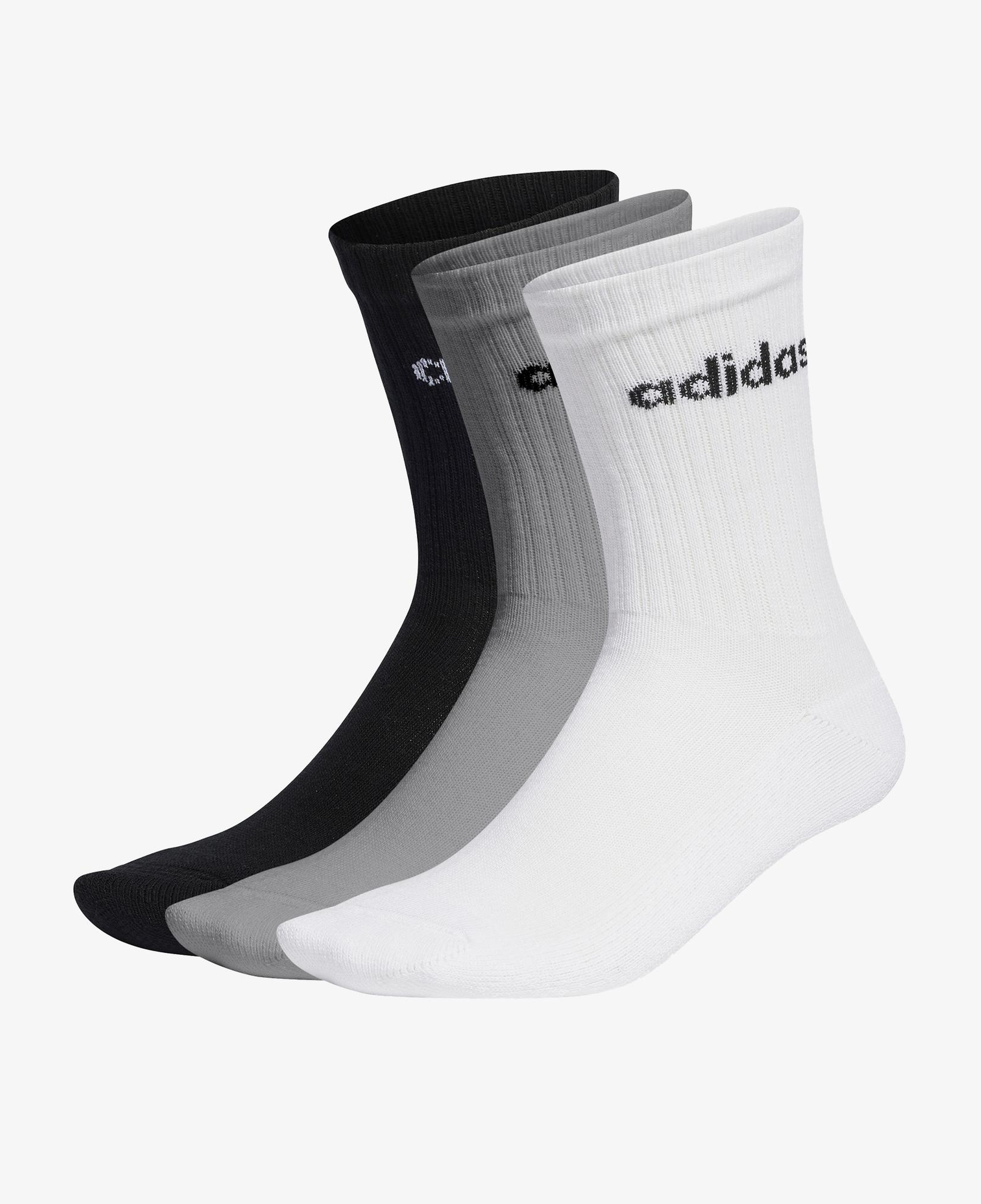 adidas Linear Cushioned Crew Unisex Renkli 3'lü Çorap