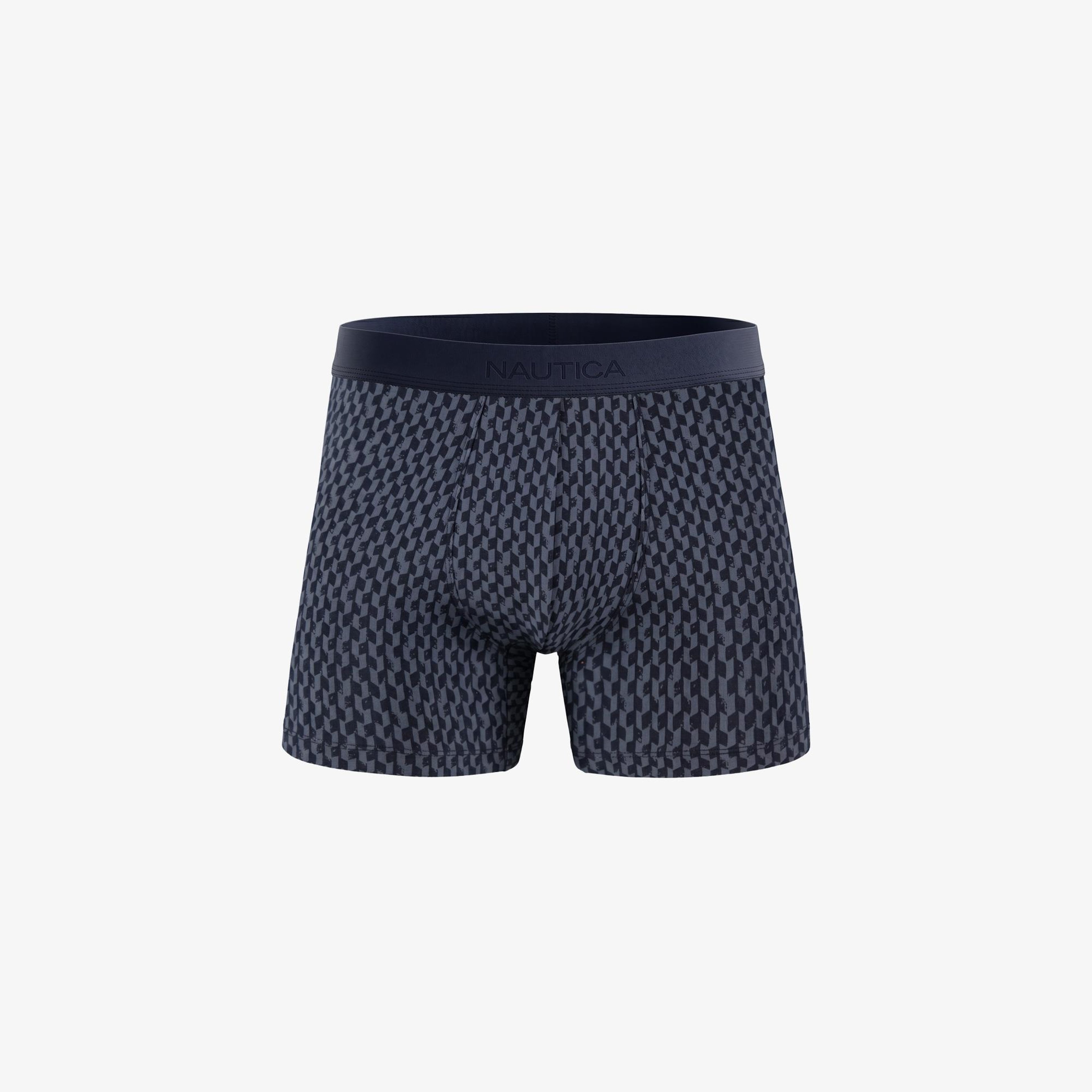 Nautica Erkek Lacivert Slim Fit Desenli Boxer