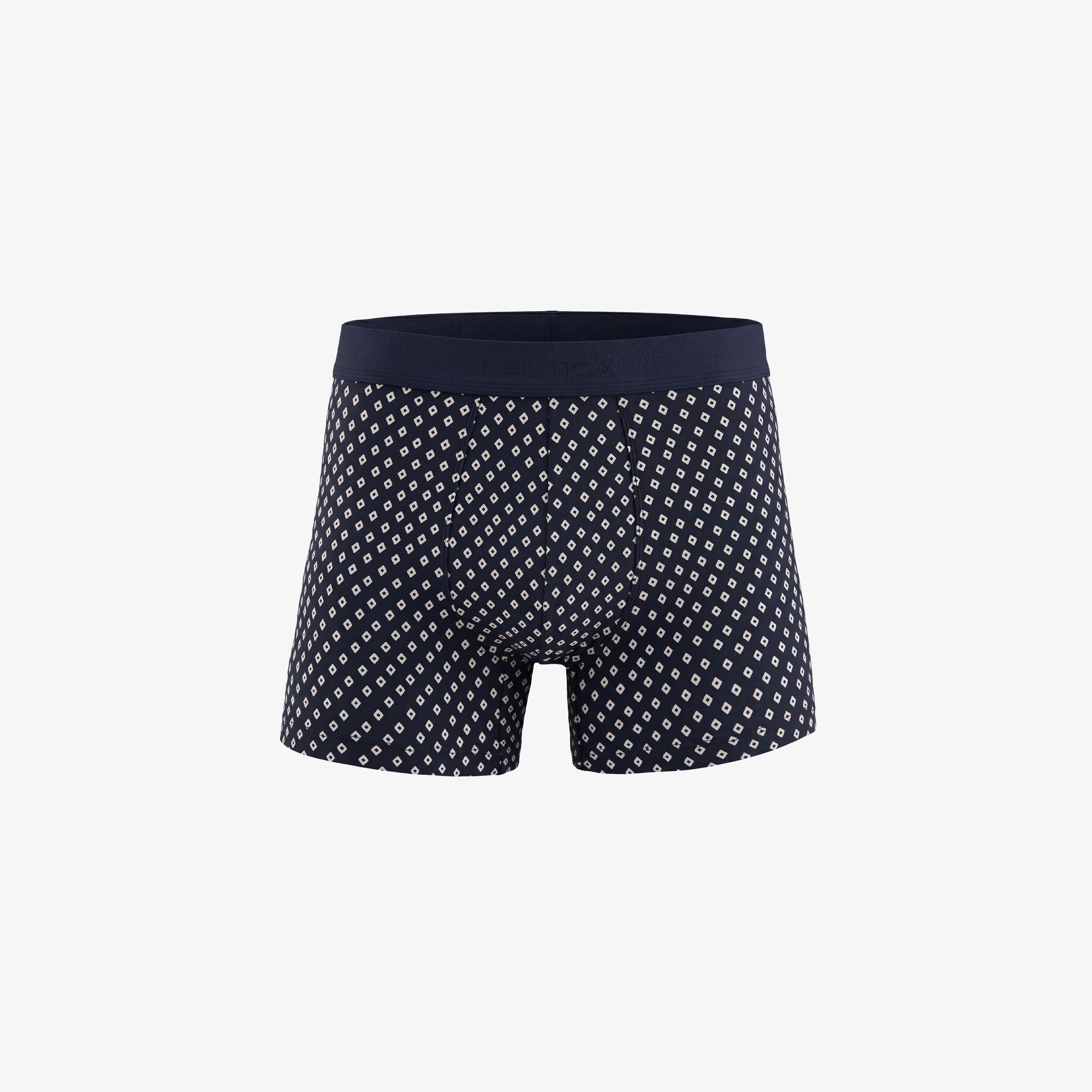 Nautica Erkek Lacivert Slim Fit Desenli Boxer