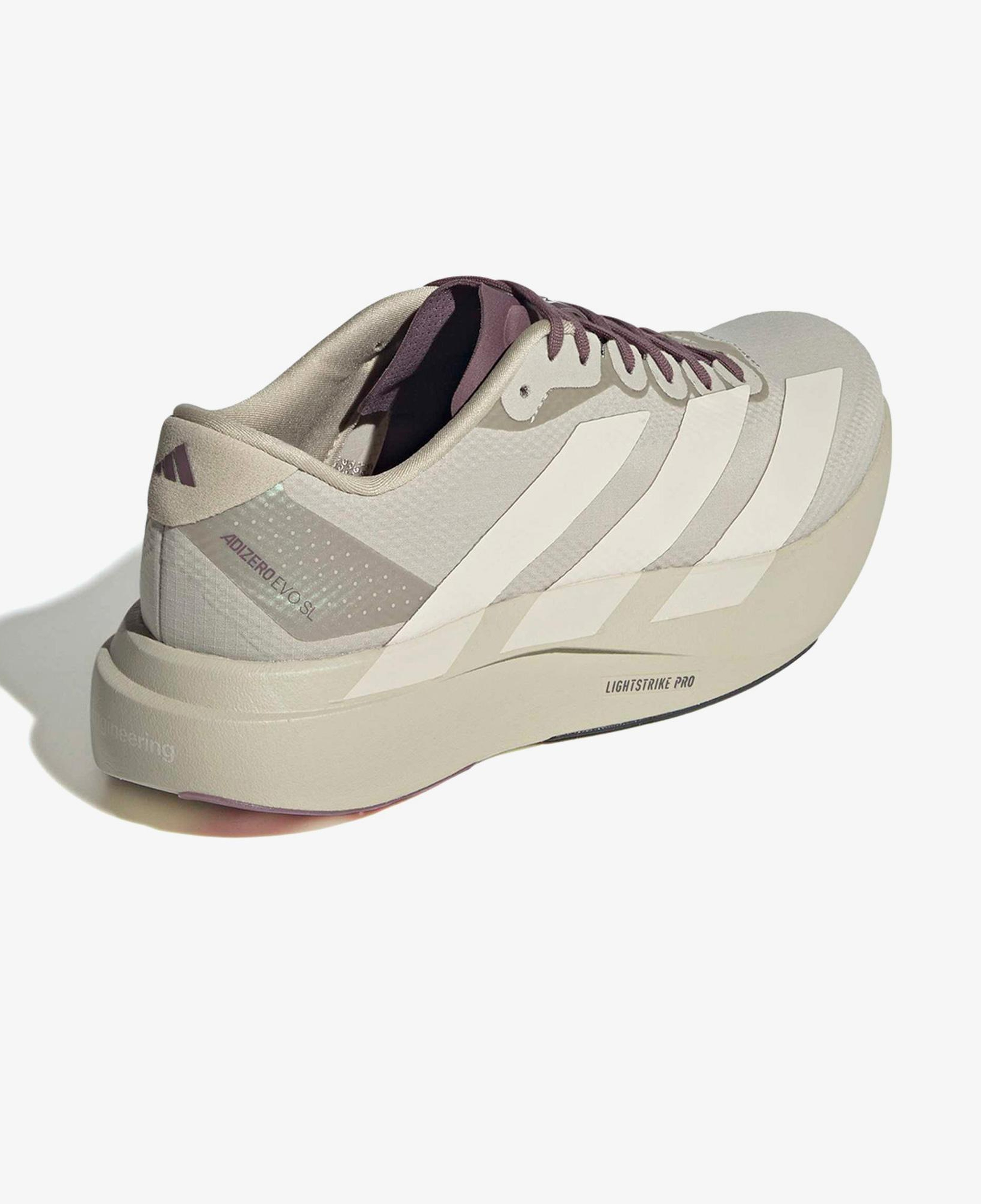 adidas Adizero Evo SL Woven Erkek Bej Spor Ayakkabı
