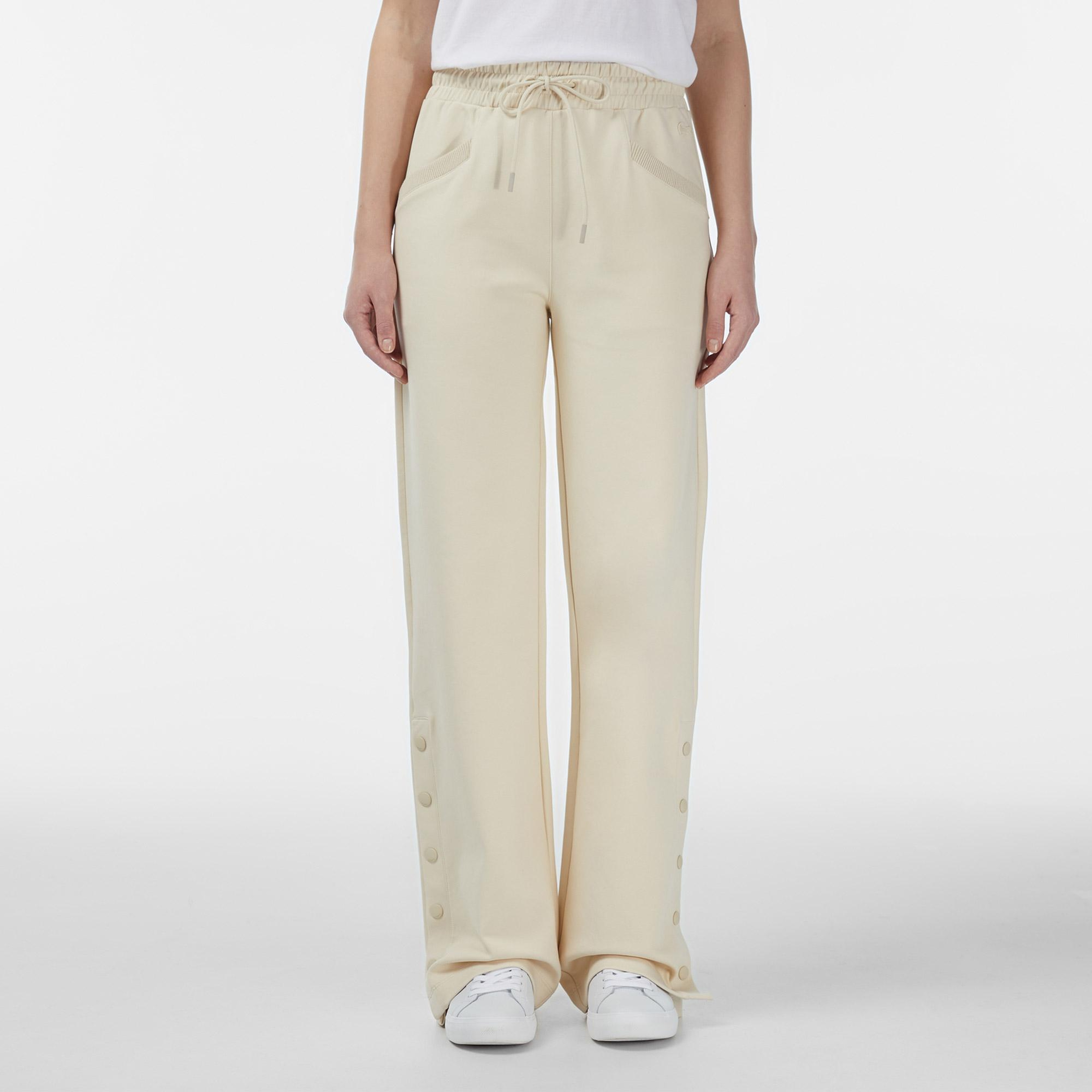 Kadın Straight Fit Krem Eşofman Altı