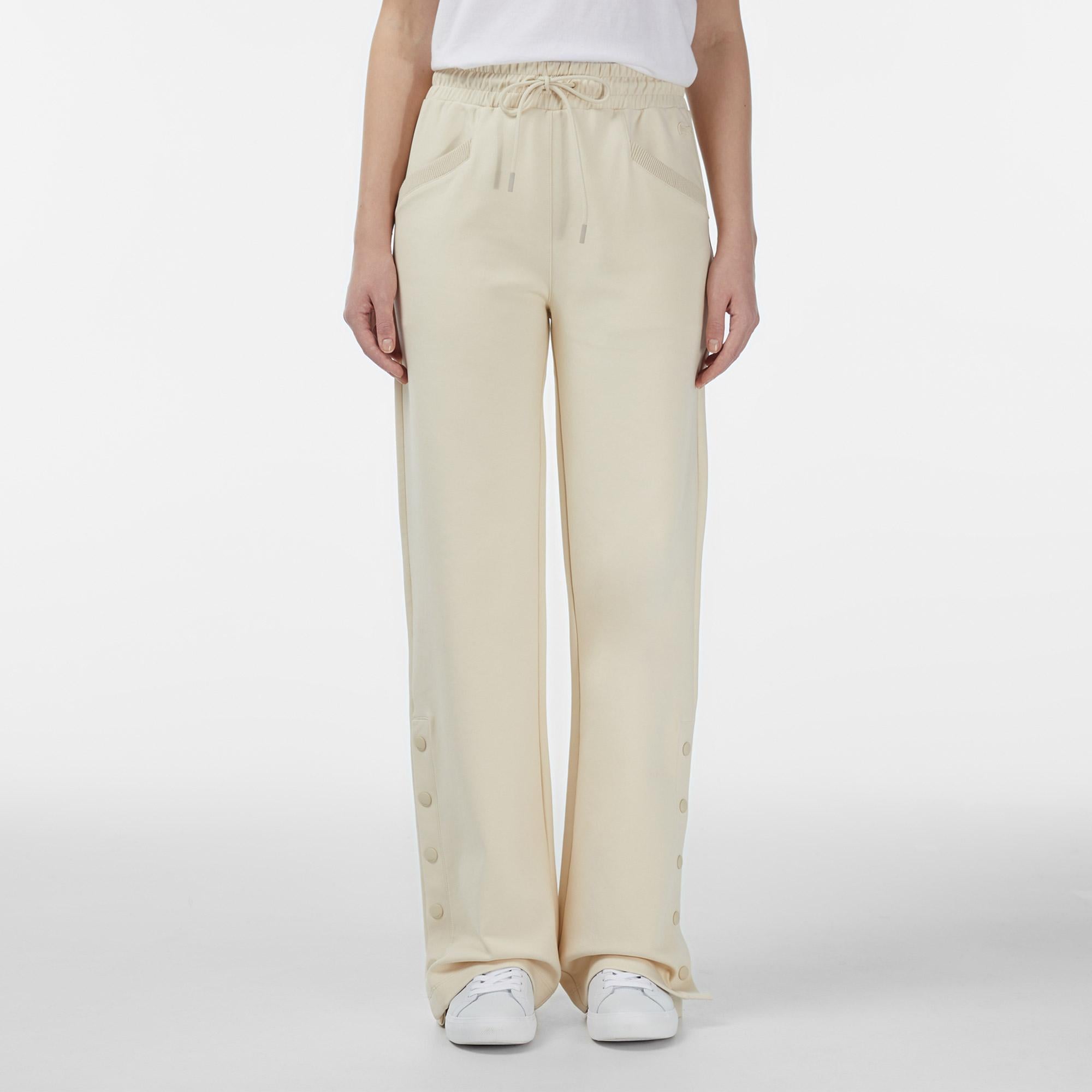 Kadın Straight Fit Krem Eşofman Altı