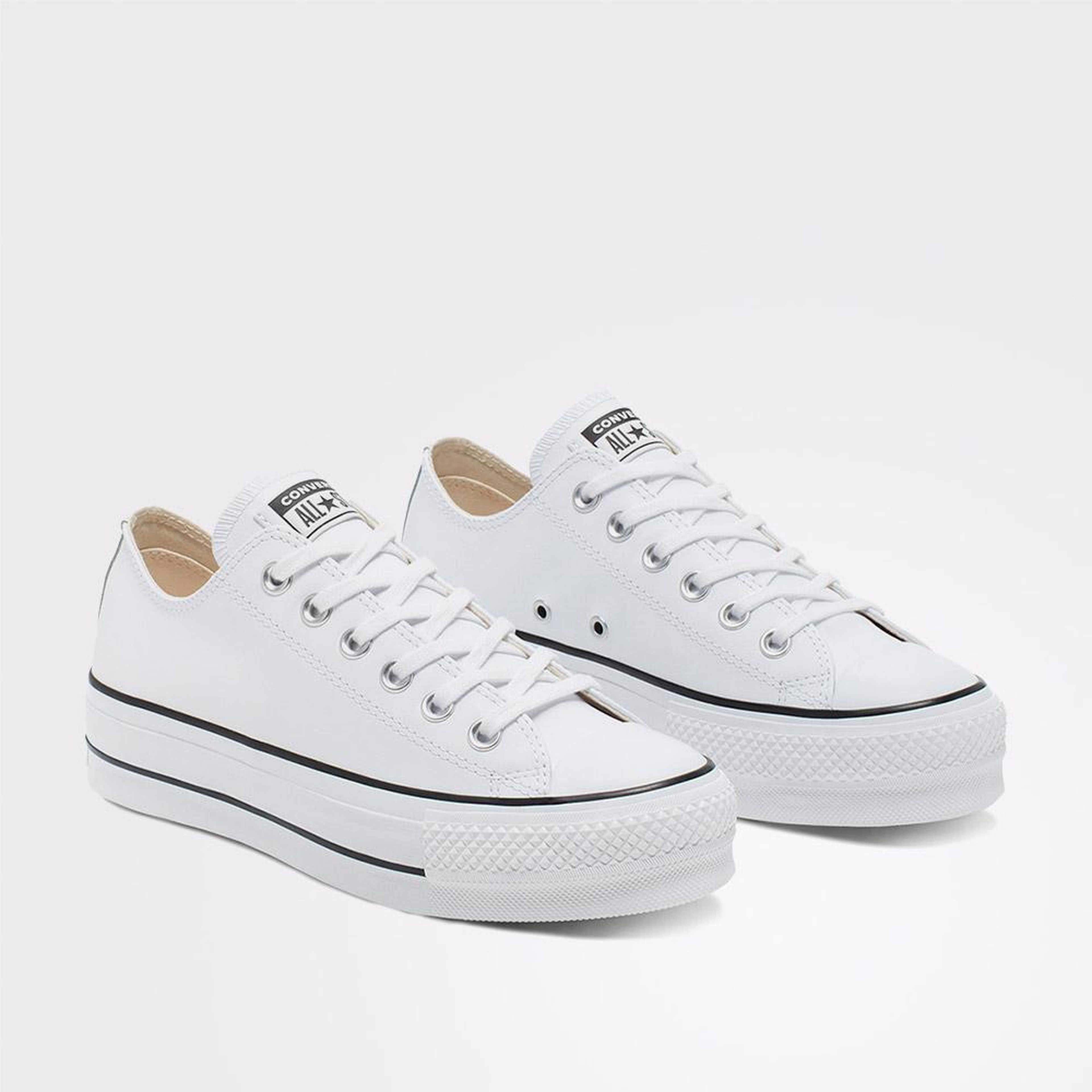 Converse Chuck Taylor All Star Lift Kadın Beyaz Deri Sneaker