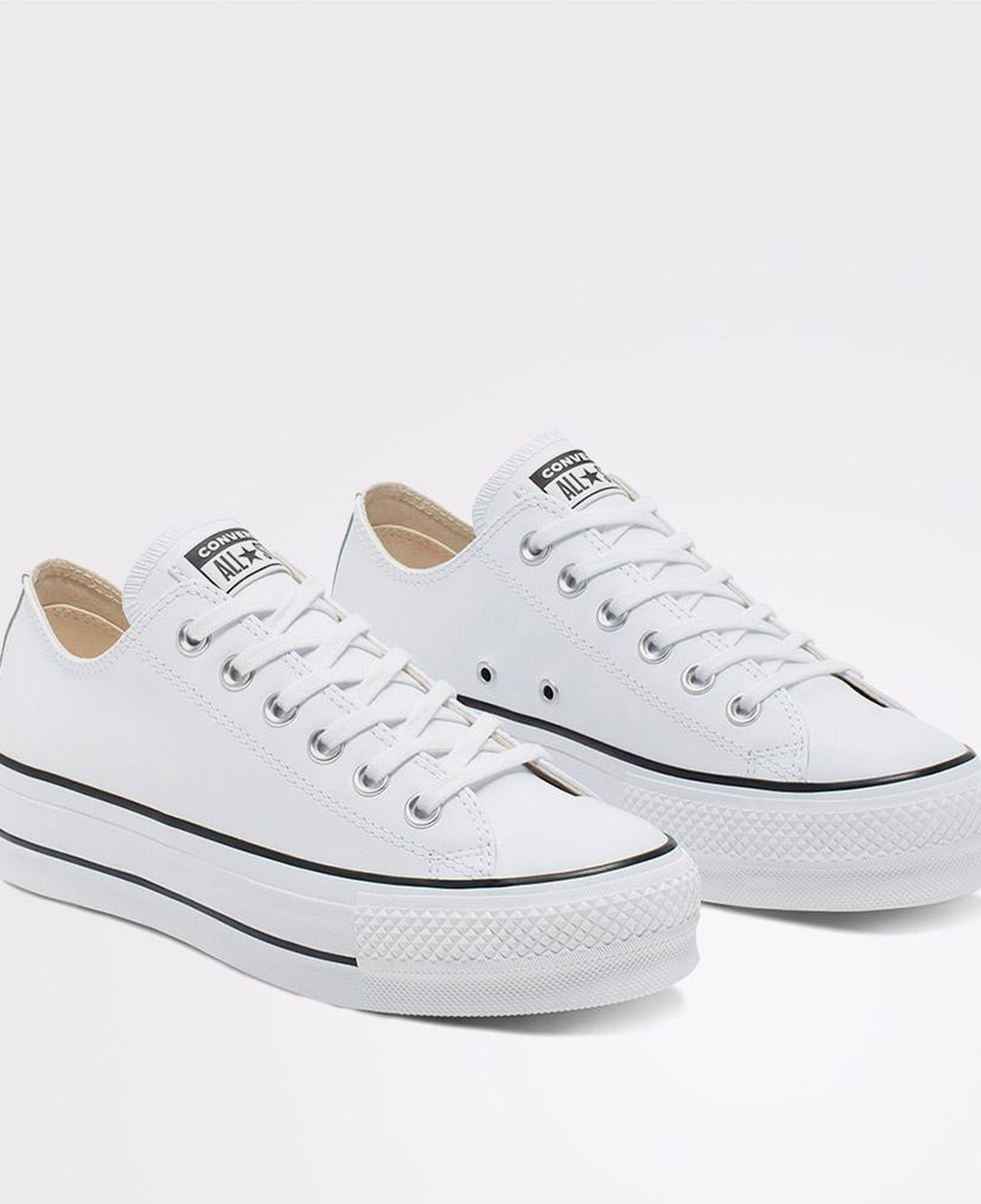 Converse Chuck Taylor All Star Lift Kadın Beyaz Deri Sneaker