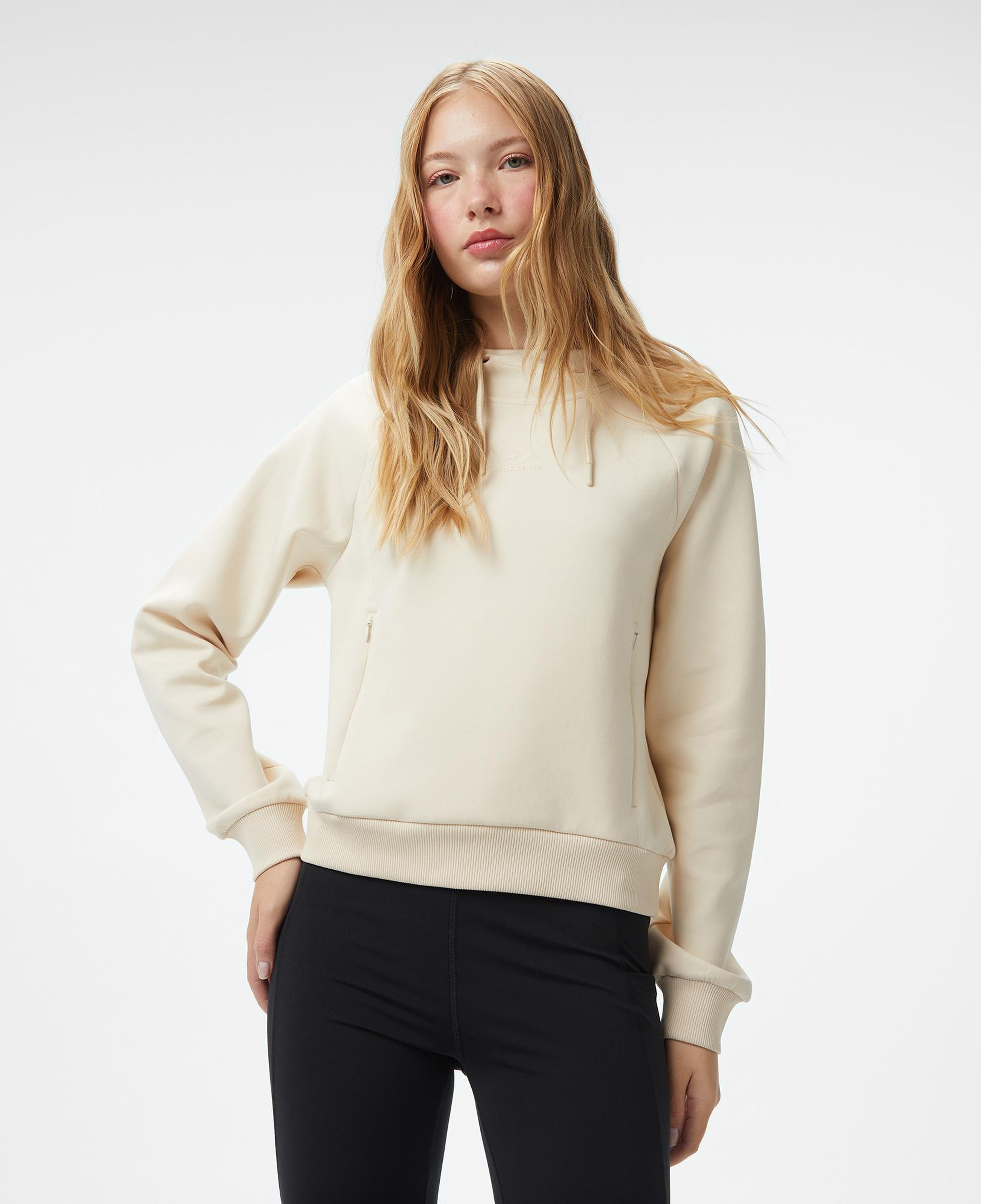 Converse Kadın Krem Sweatshirt