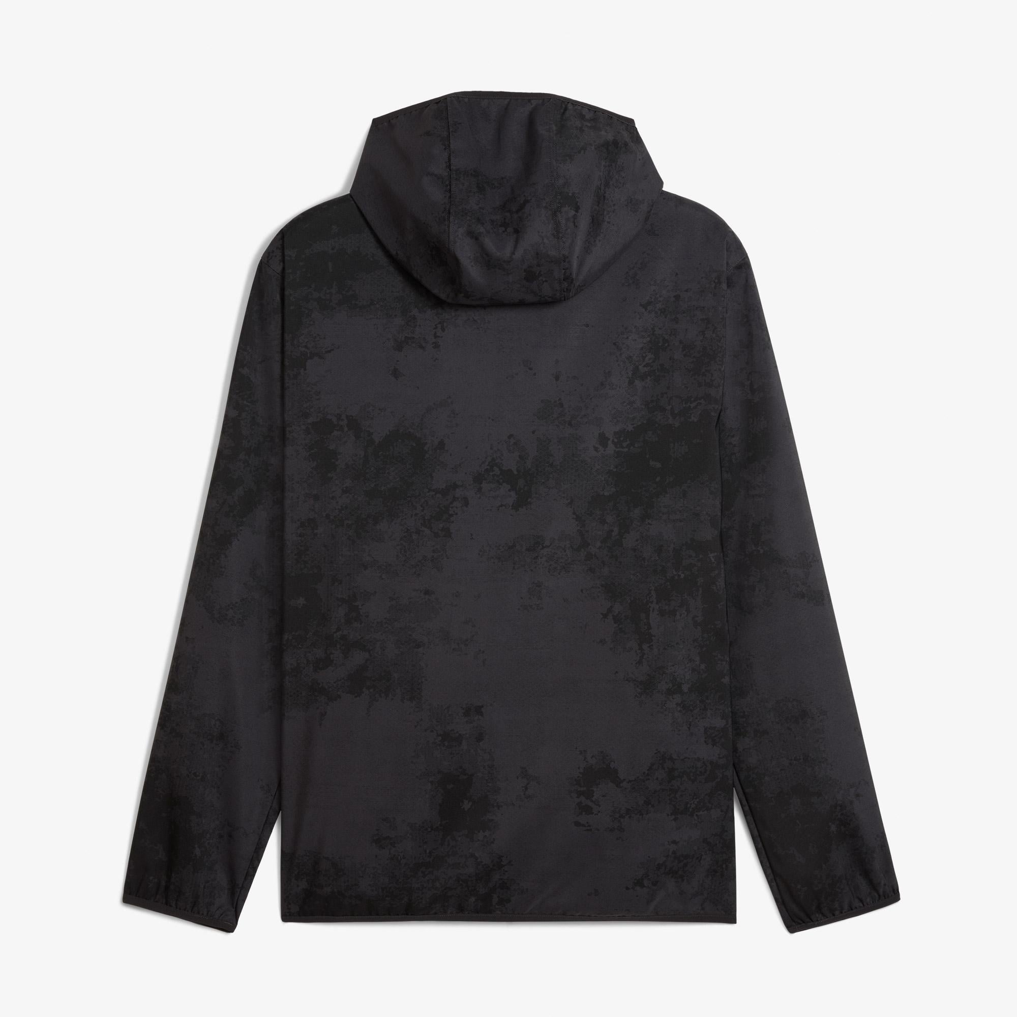 Puma Tad Ess Aop Woven Erkek Siyah Antrenman Ceketi