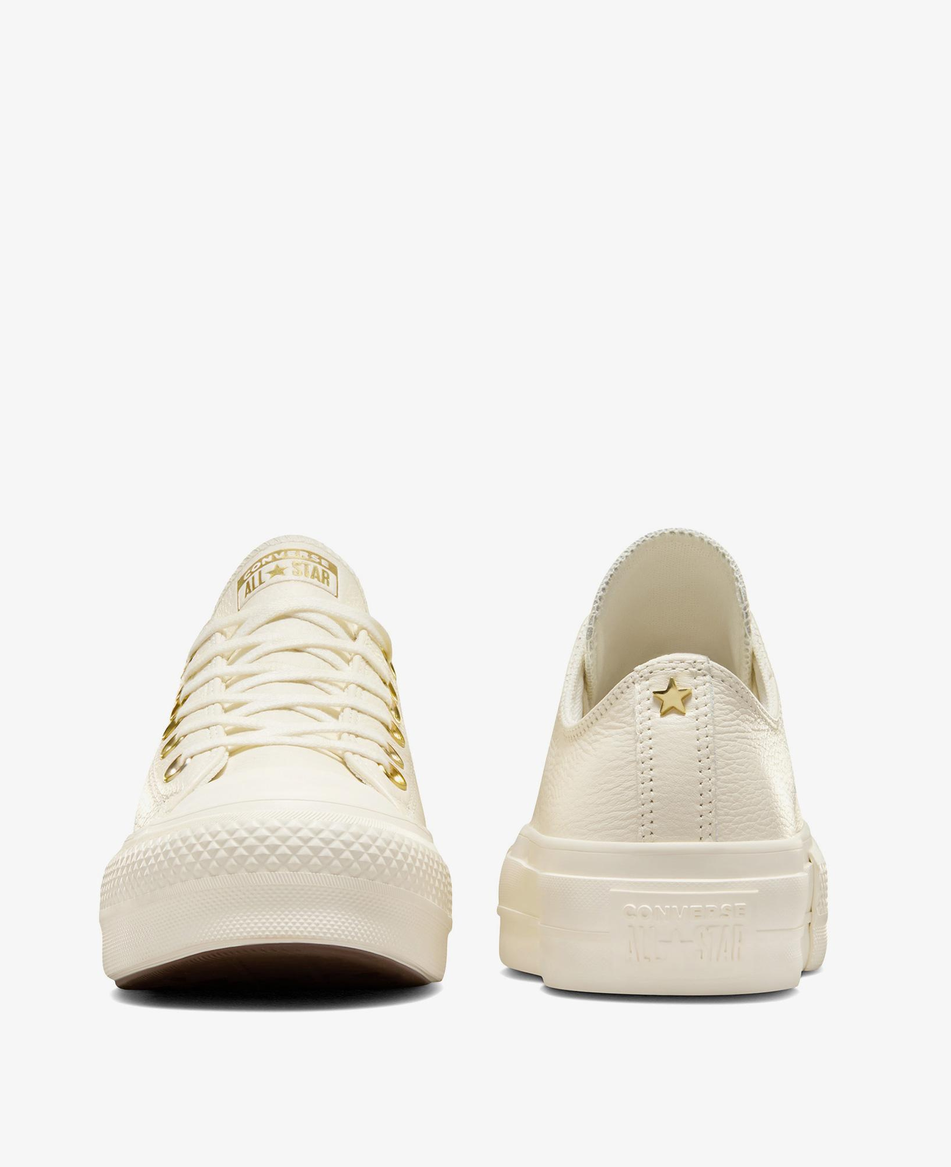 Converse Chuck Taylor All Star Lift Kadın Krem Deri Sneaker