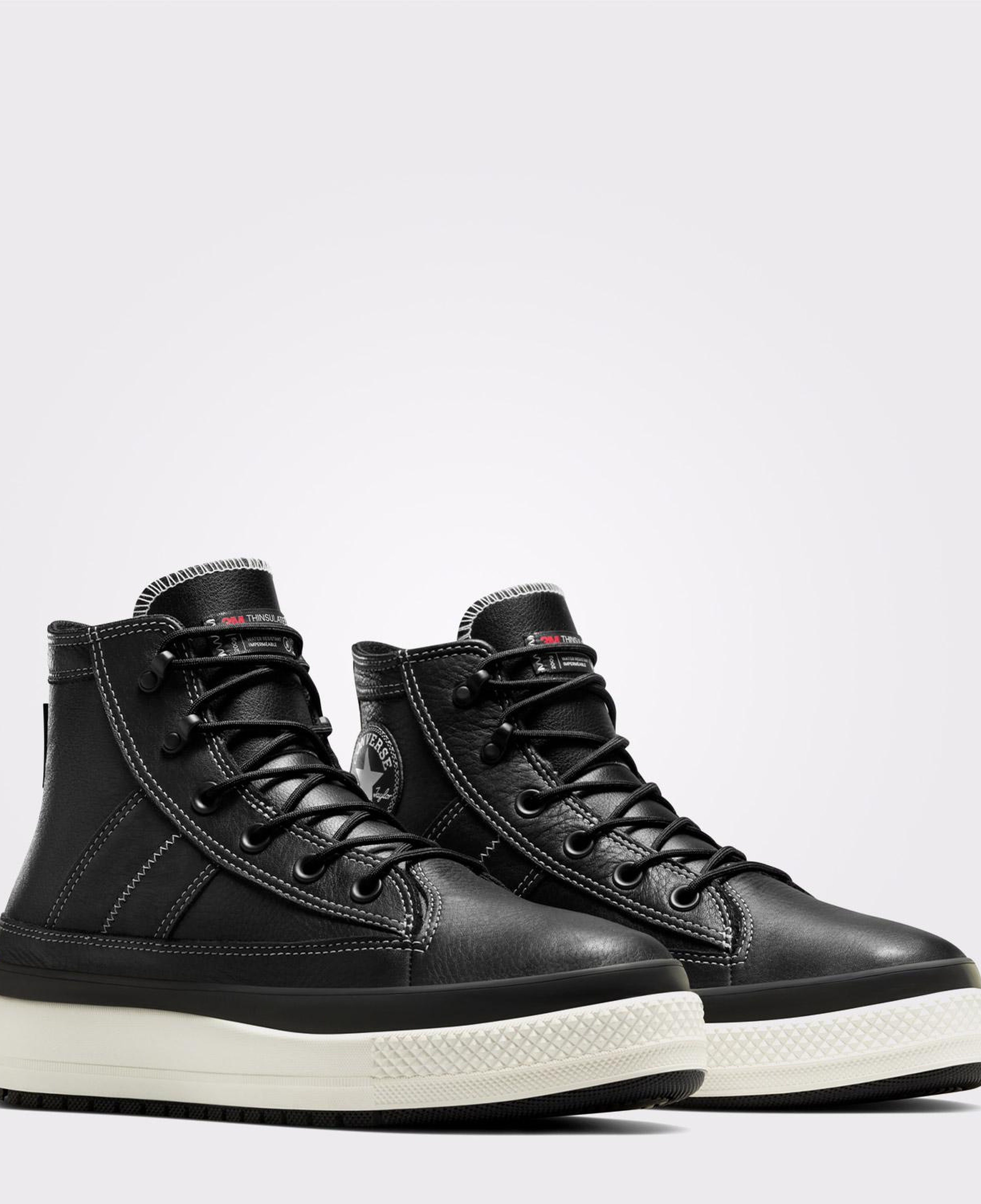 Converse Chuck Taylor All Star Equip Unisex Siyah Deri Su Geçirmez Bot