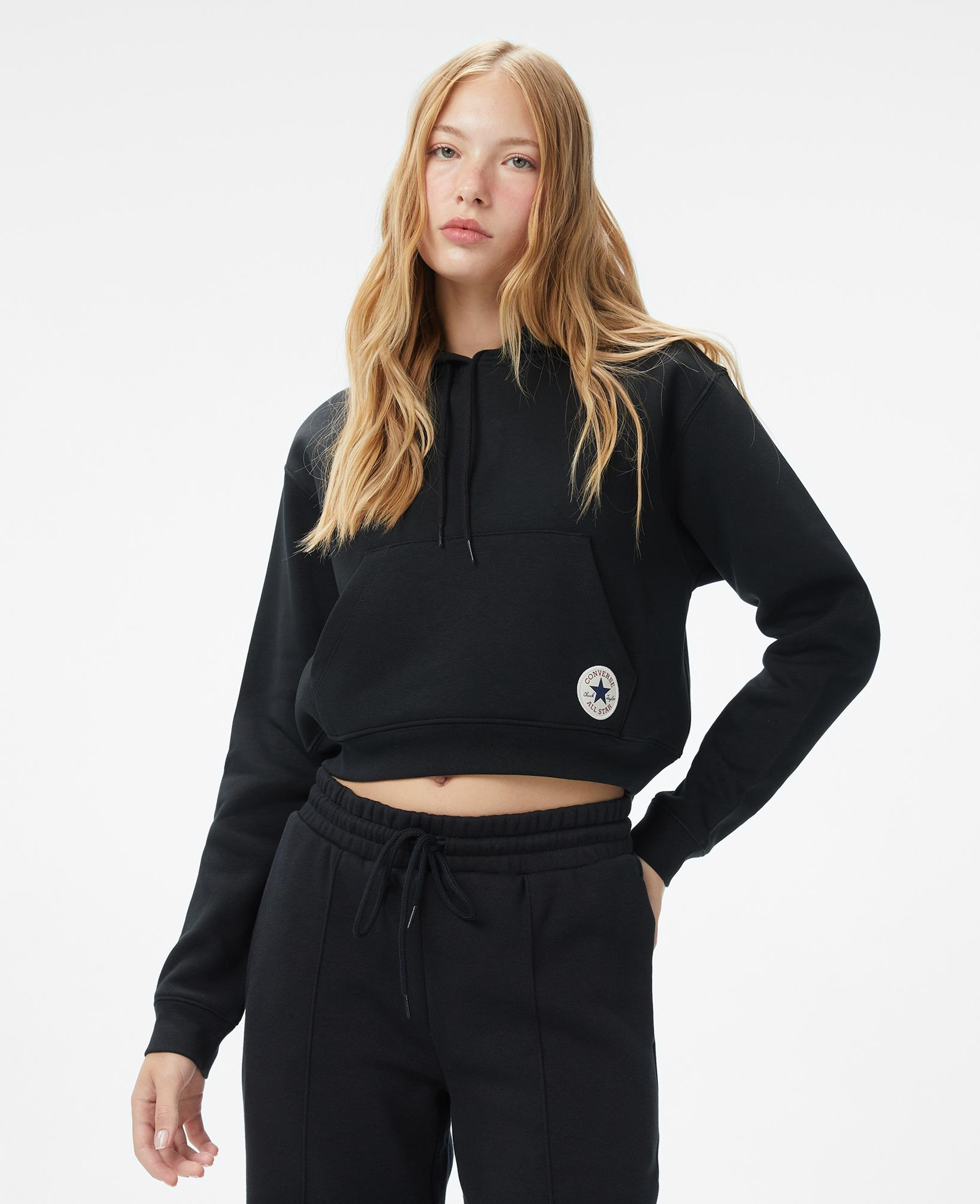 Converse Kadın Siyah Sweatshirt