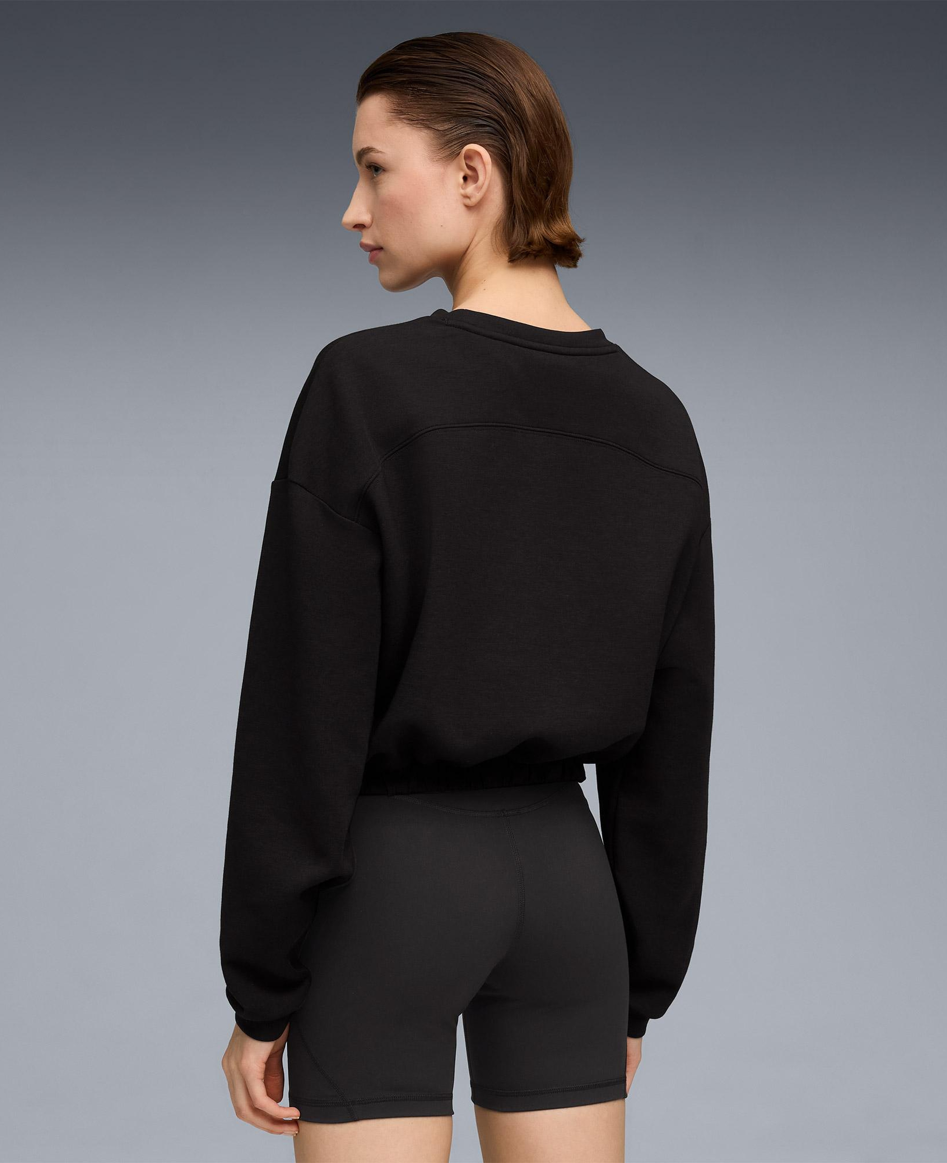 Puma Cloudspun Crew Kadın Siyah Sweatshirt