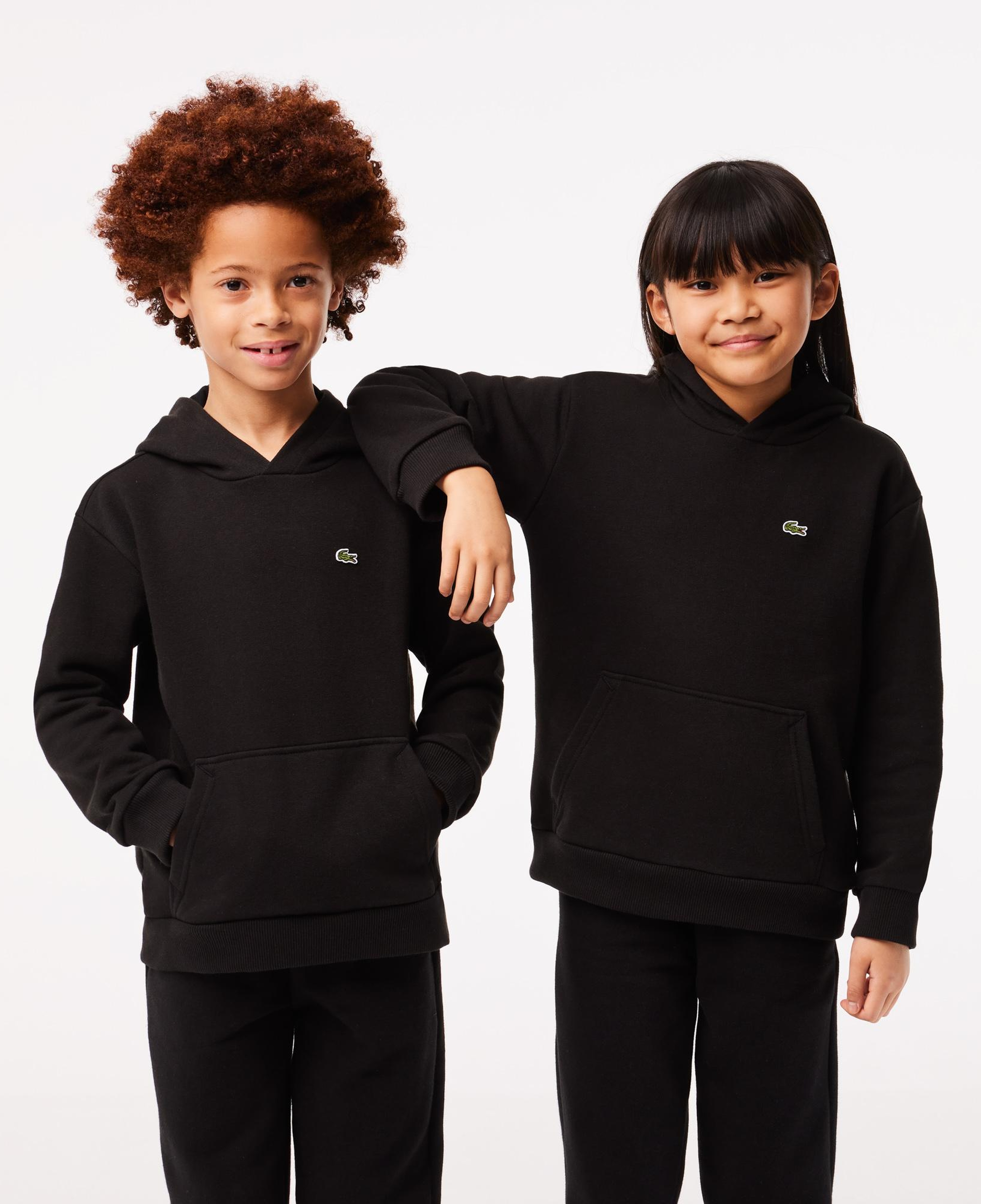 Çocuk Kapüşonlu Siyah Sweatshirt