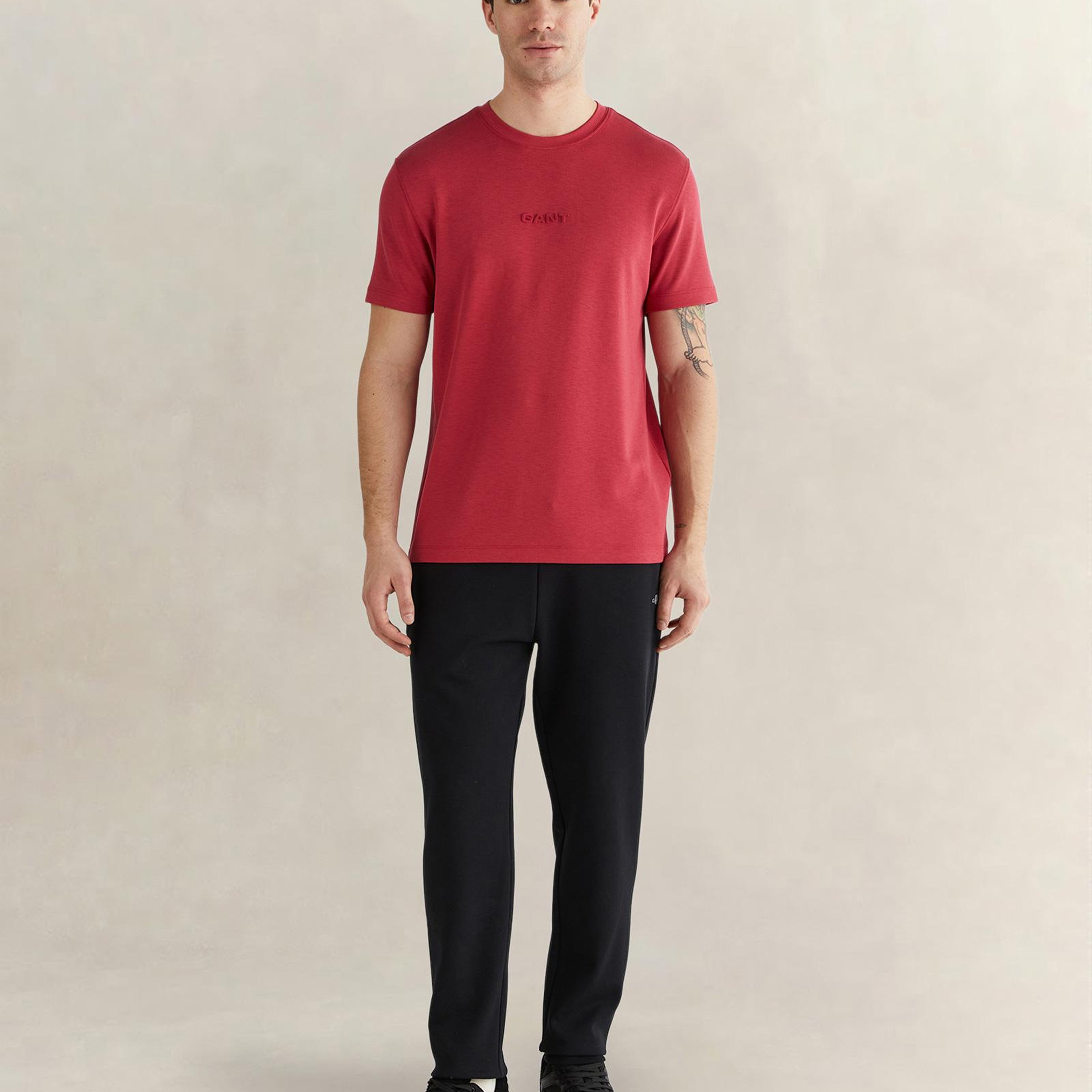 GANT Erkek Kırmızı Kısa Kollu T-Shirt