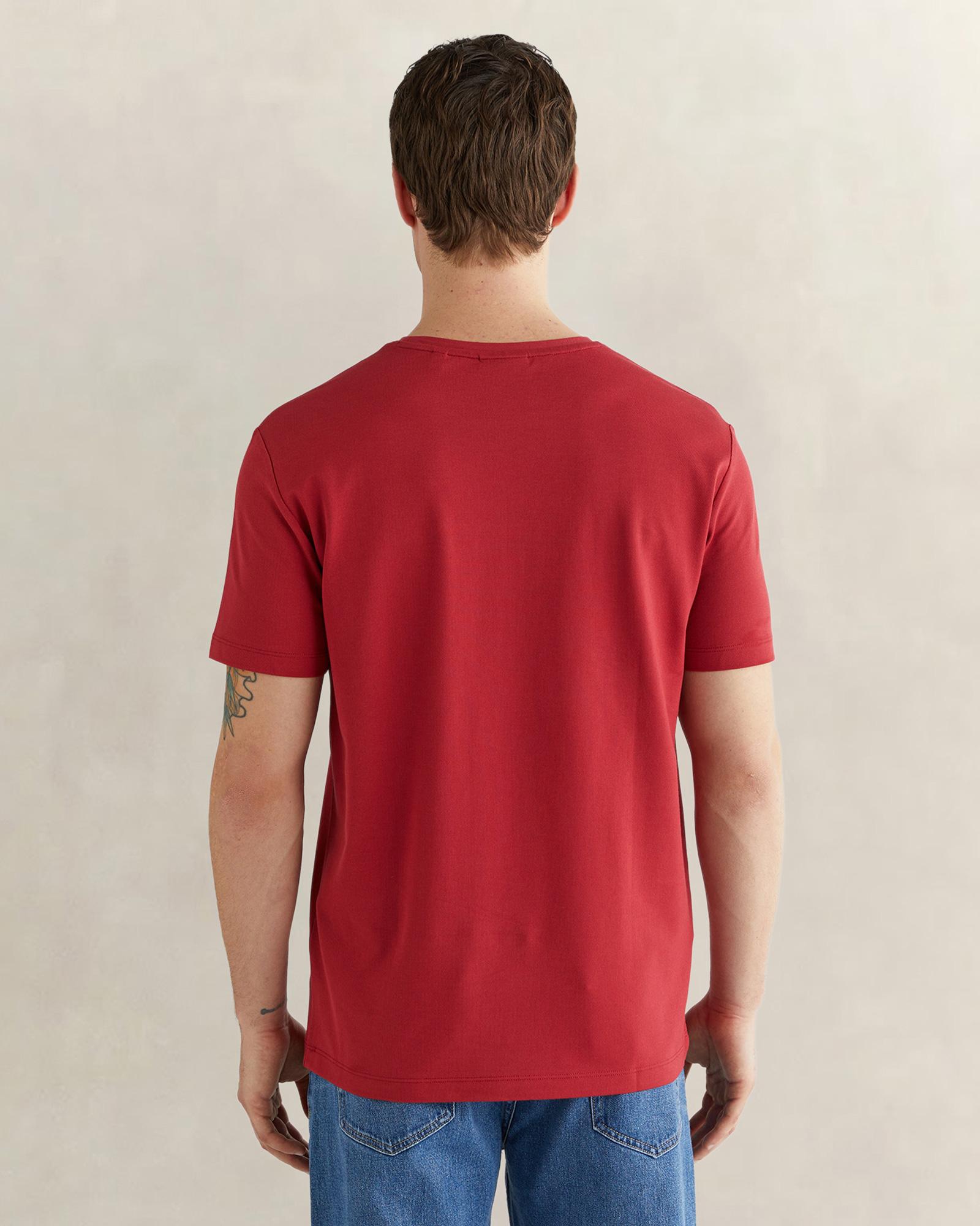 GANT Erkek Kırmızı Kısa Kollu T-Shirt