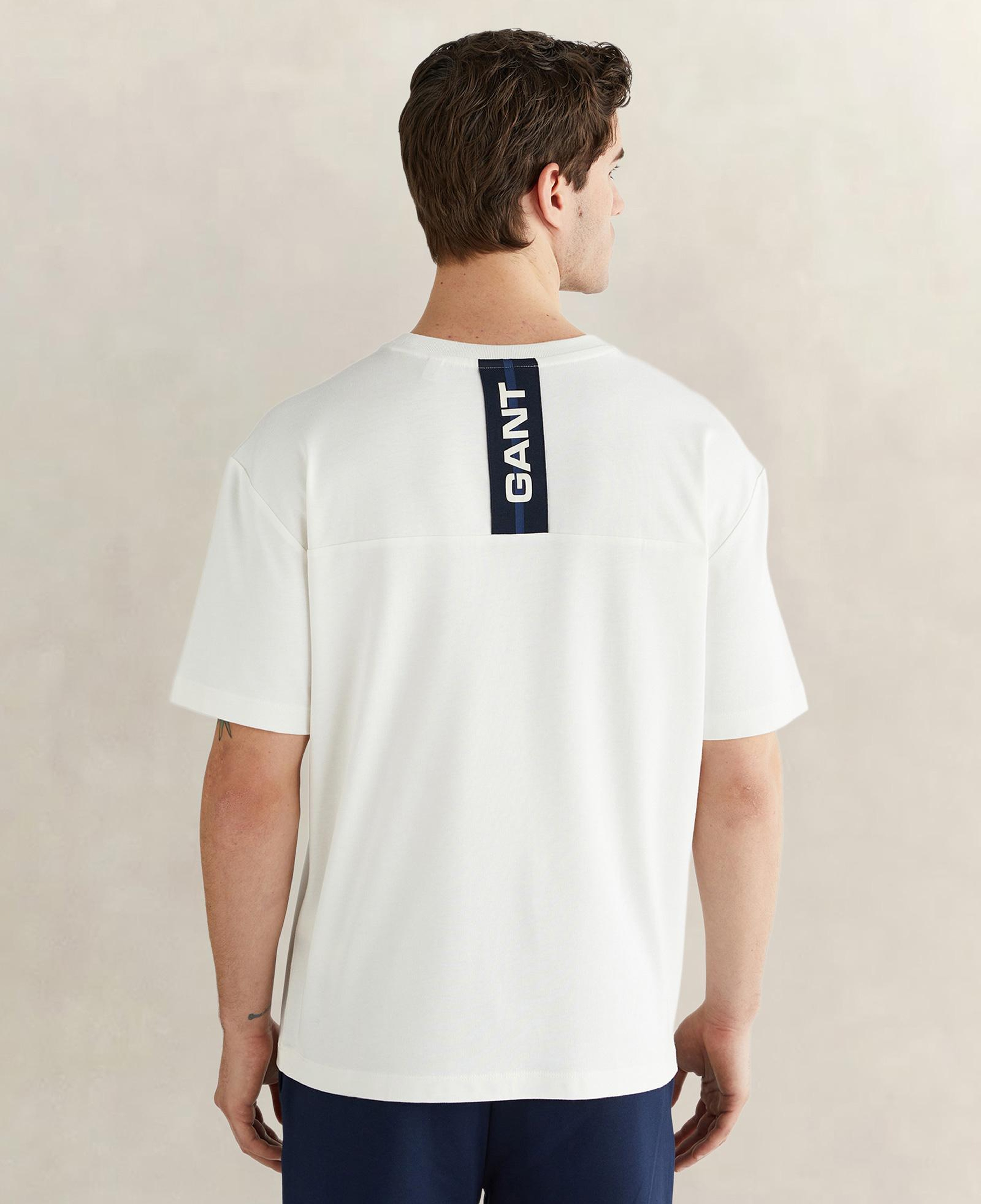 GANT Erkek Beyaz Kısa Kollu T-Shirt