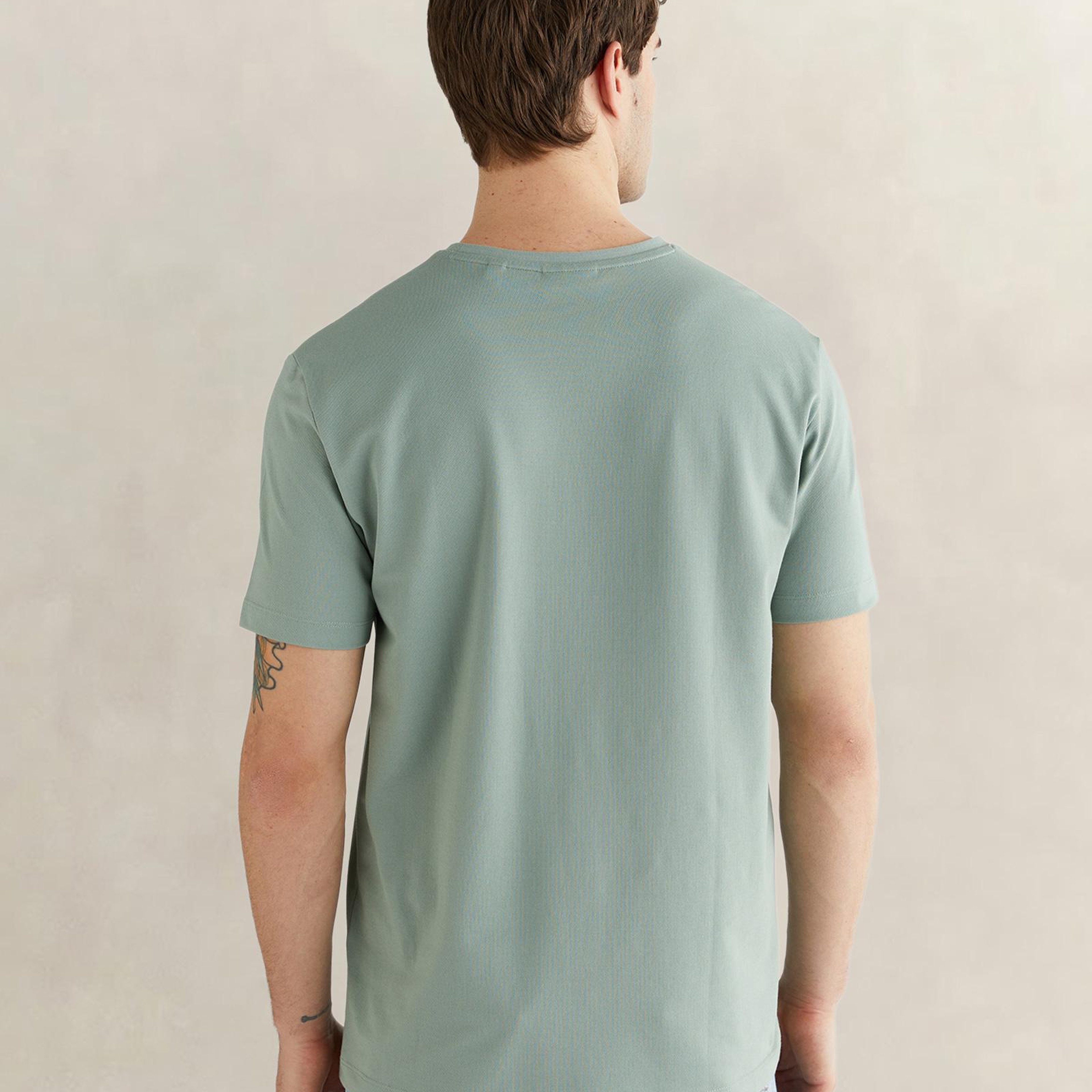 GANT Erkek Yeşil Kısa Kollu T-Shirt