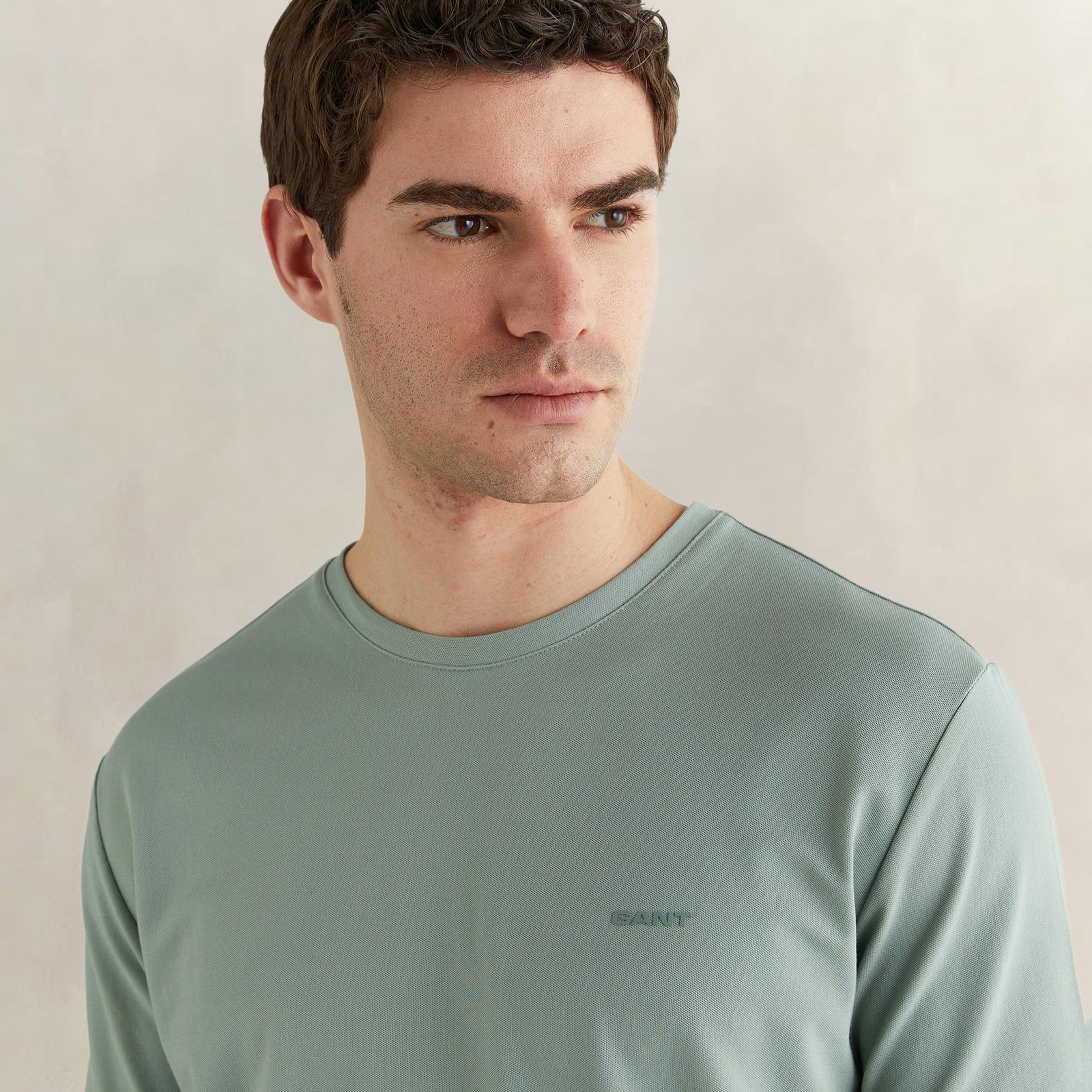 GANT Erkek Yeşil Kısa Kollu T-Shirt
