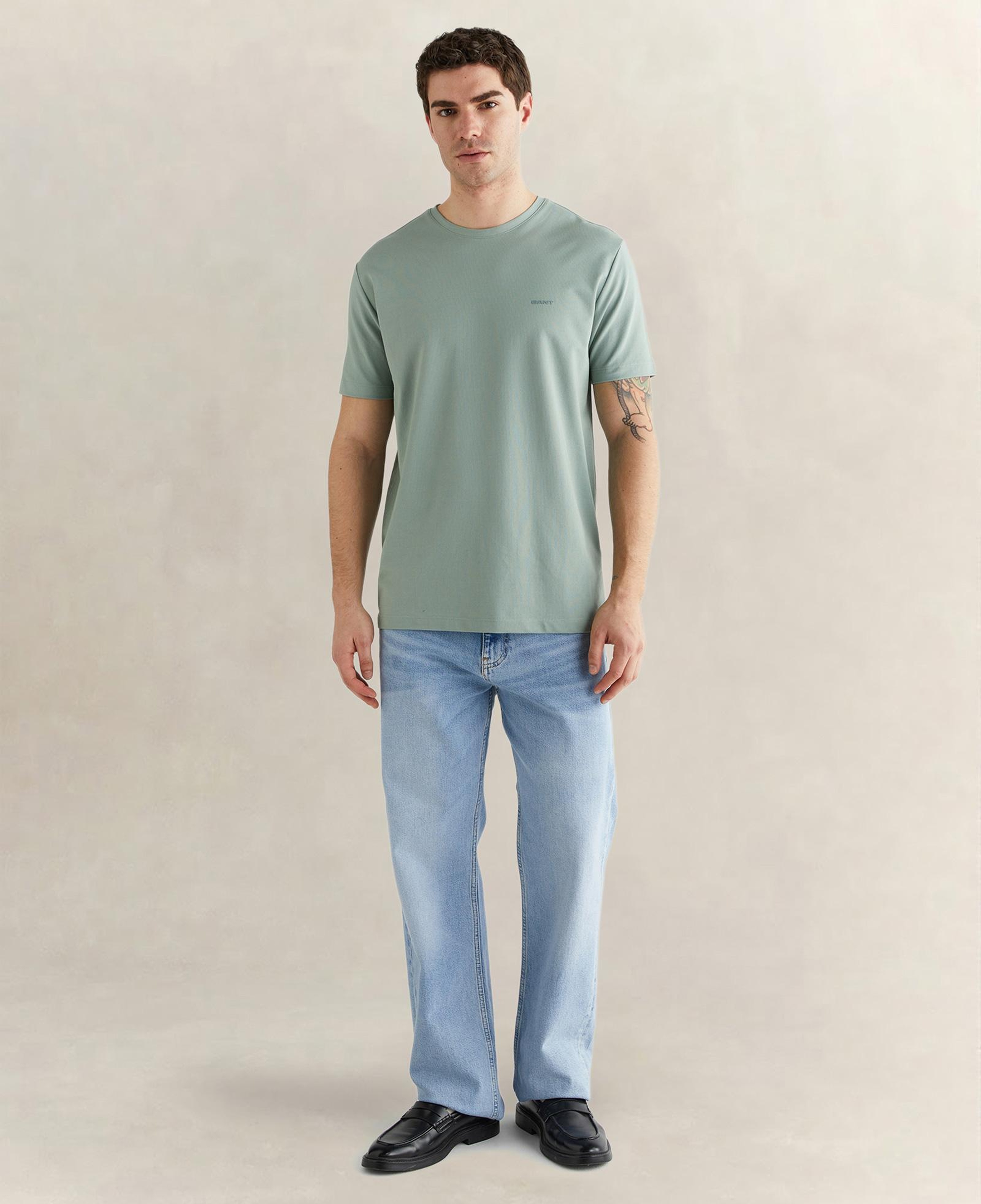 GANT Erkek Yeşil Kısa Kollu T-Shirt