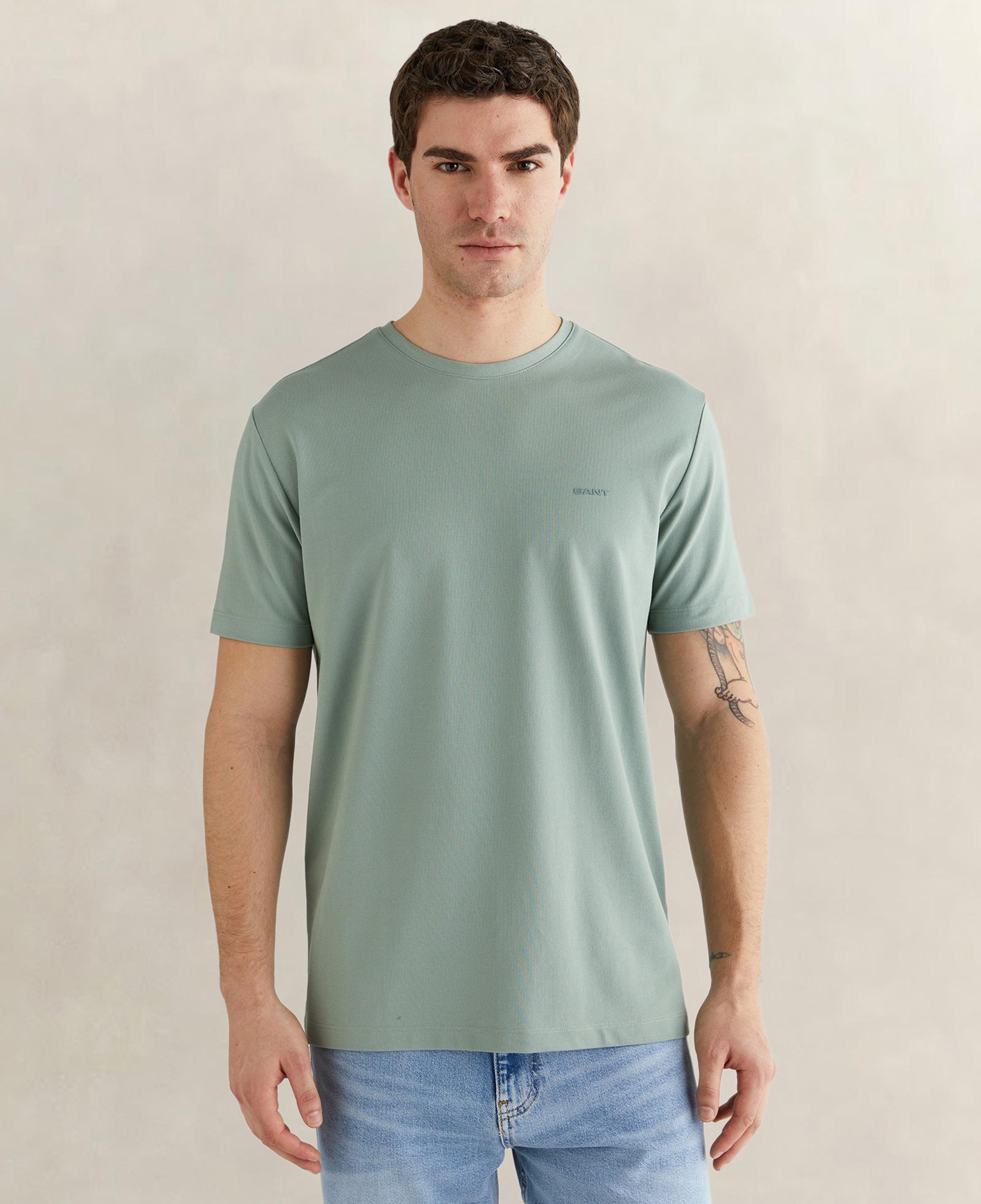 GANT Erkek Yeşil Kısa Kollu T-Shirt