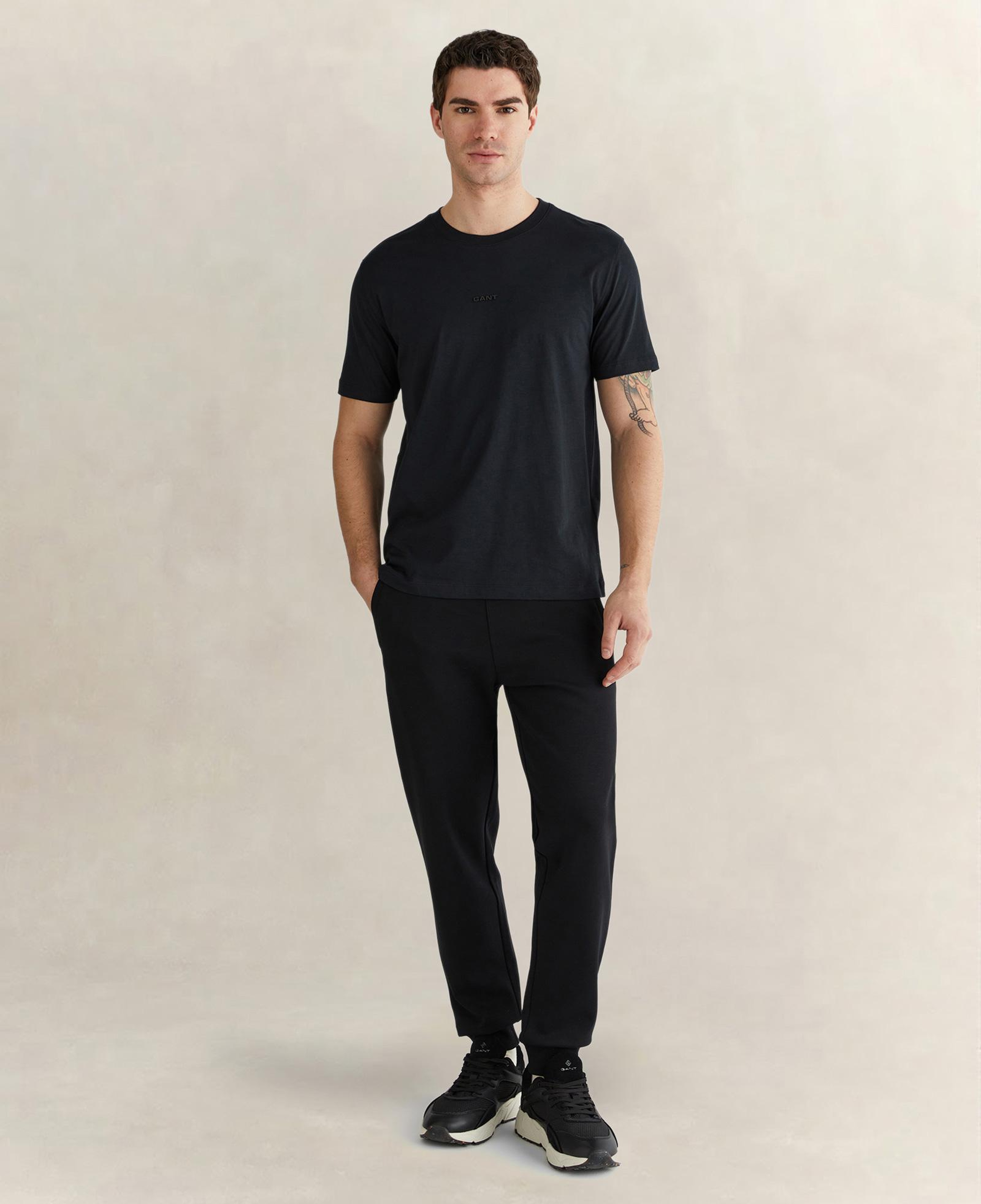 GANT Erkek Siyah Kısa Kollu T-Shirt