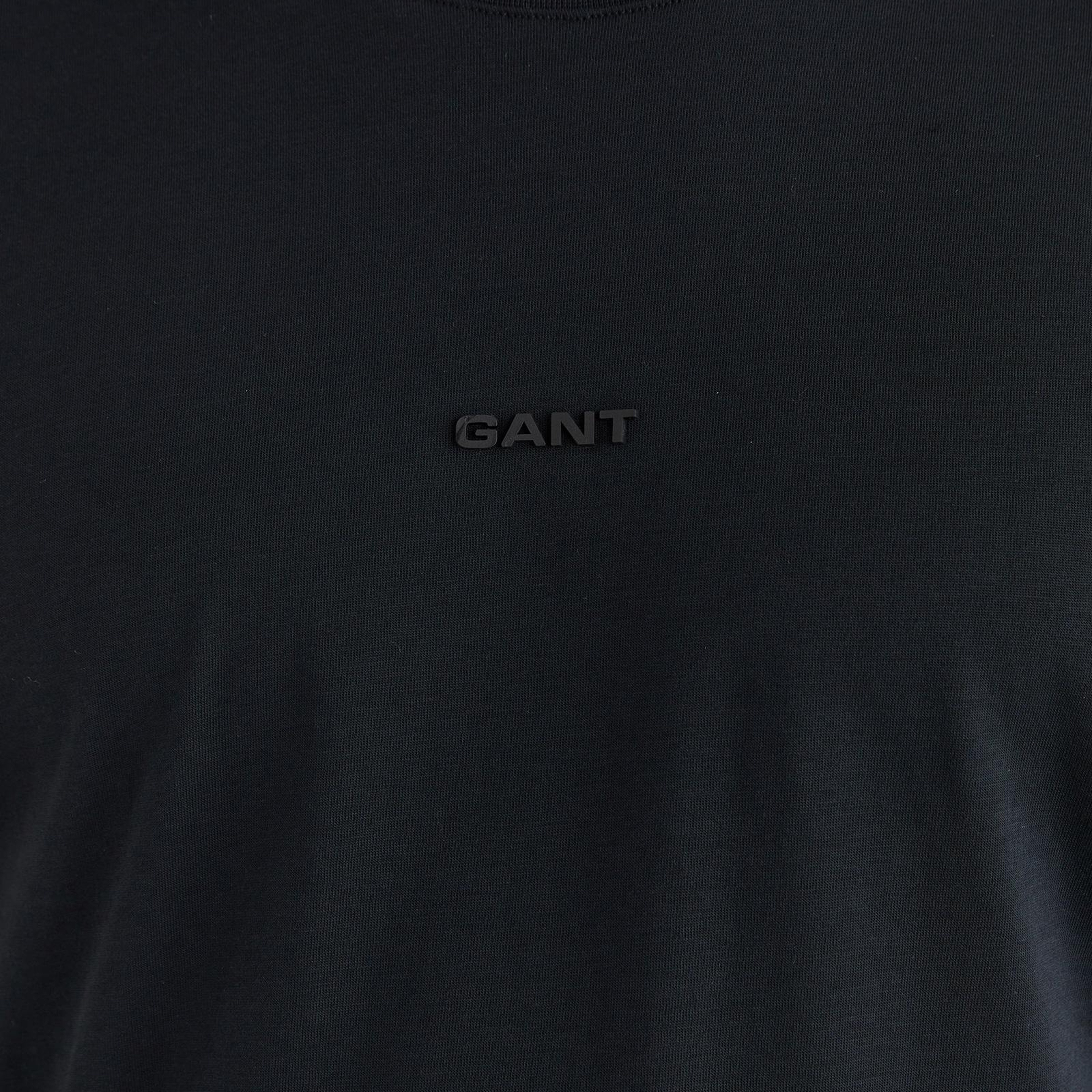 GANT Erkek Siyah Kısa Kollu T-Shirt