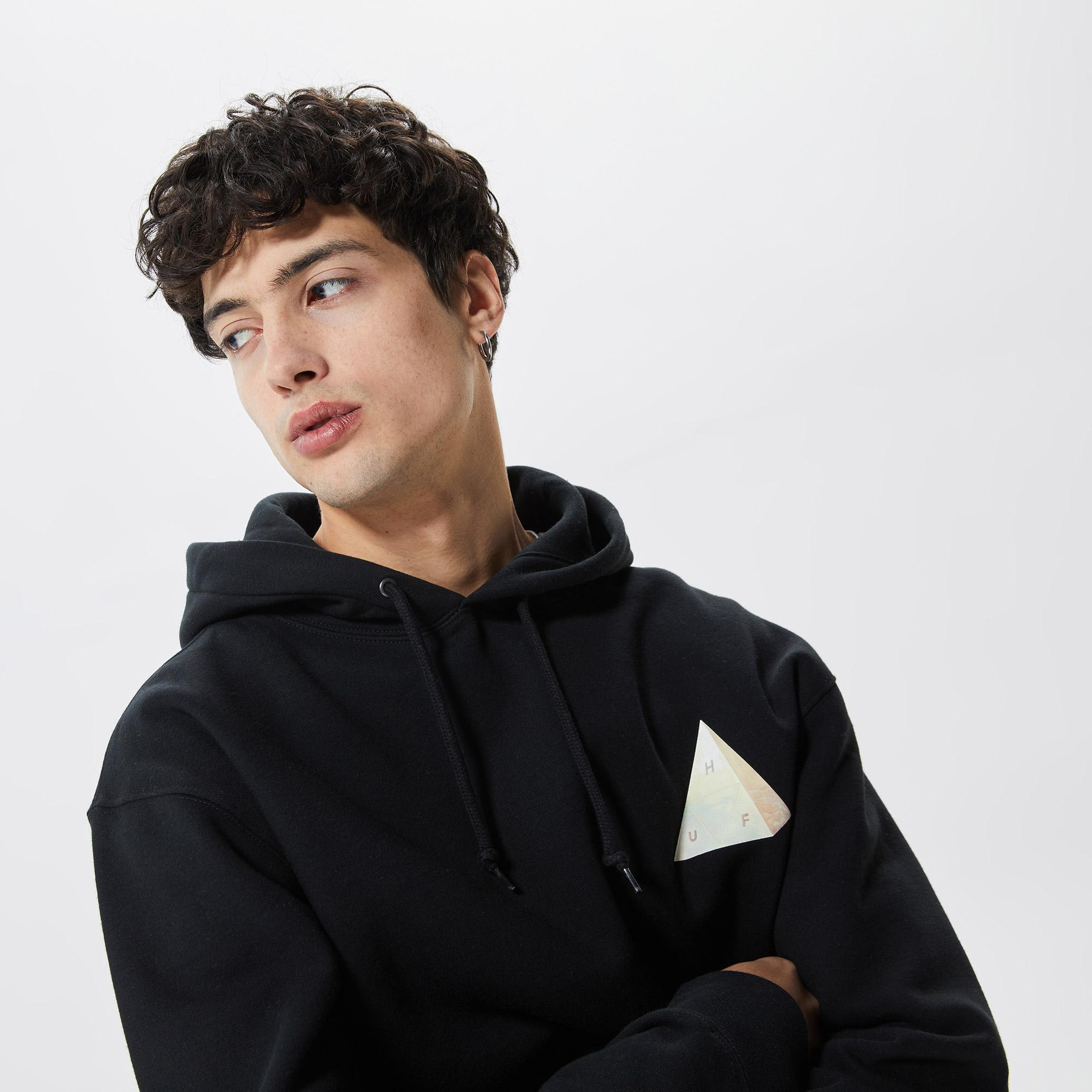 Huf Discover Nature Erkek Siyah Hoodie