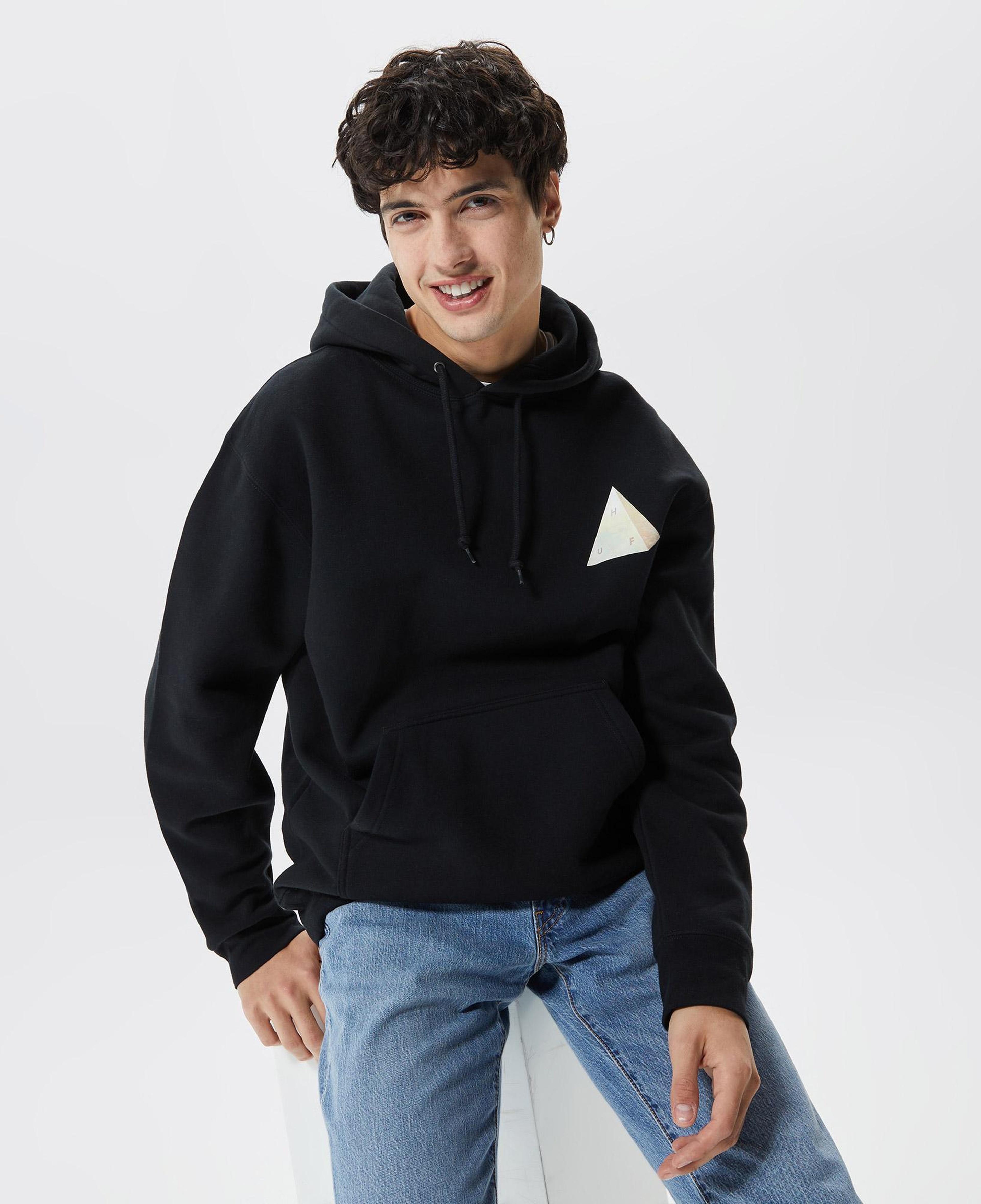 Huf Discover Nature Erkek Siyah Hoodie