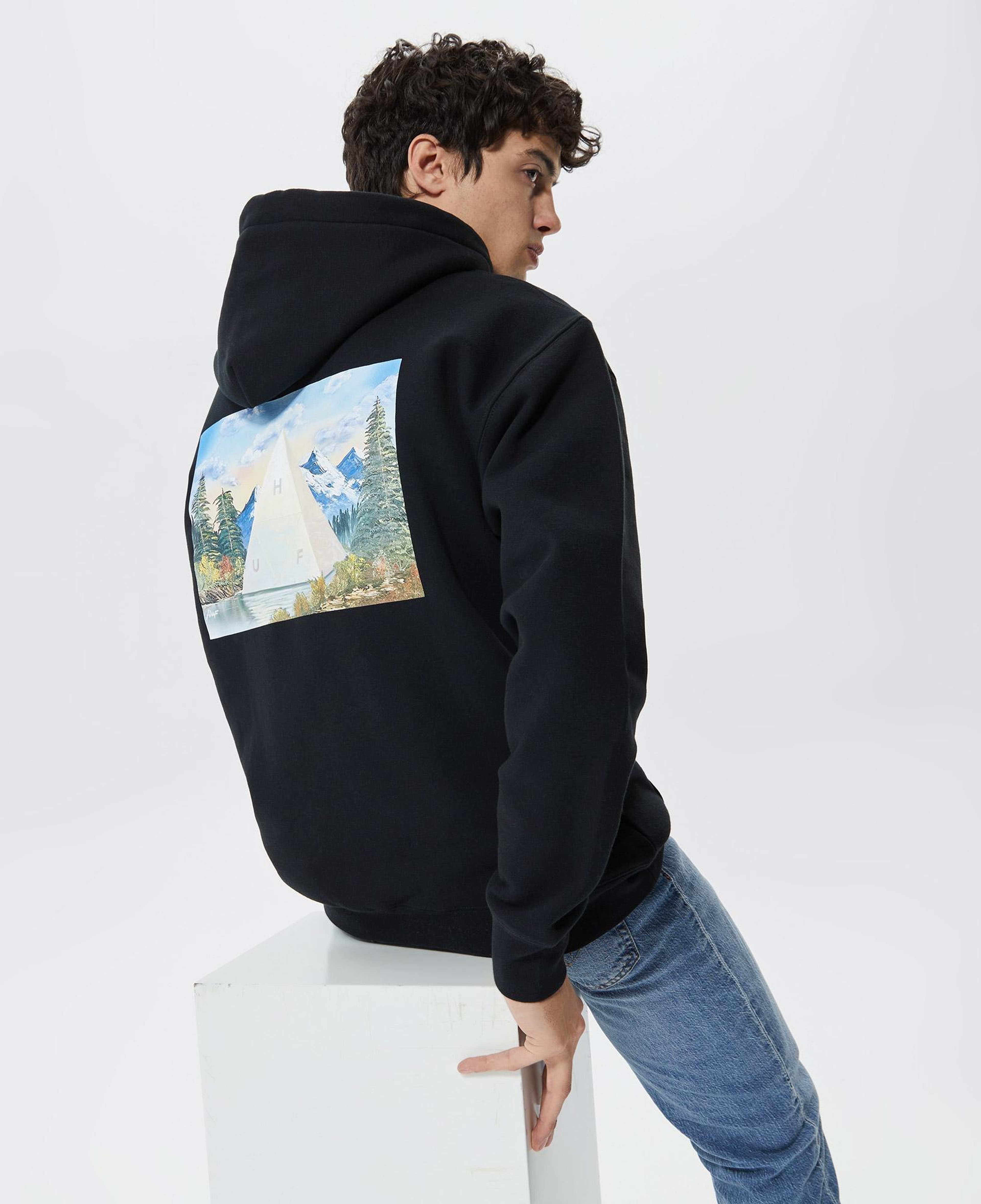 Huf Discover Nature Erkek Siyah Hoodie