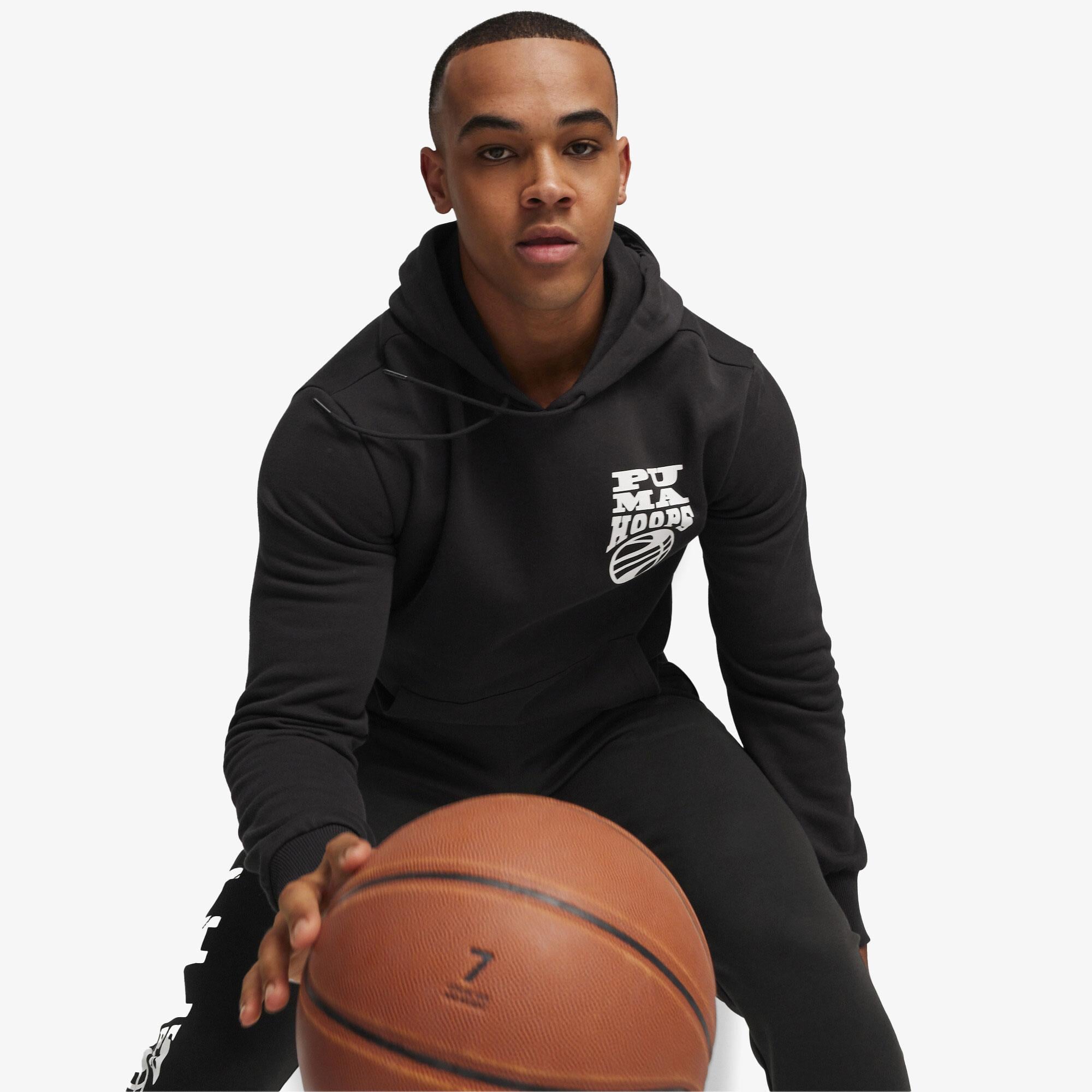 Puma Posterize 2.0 Erkek Siyah Hoodie