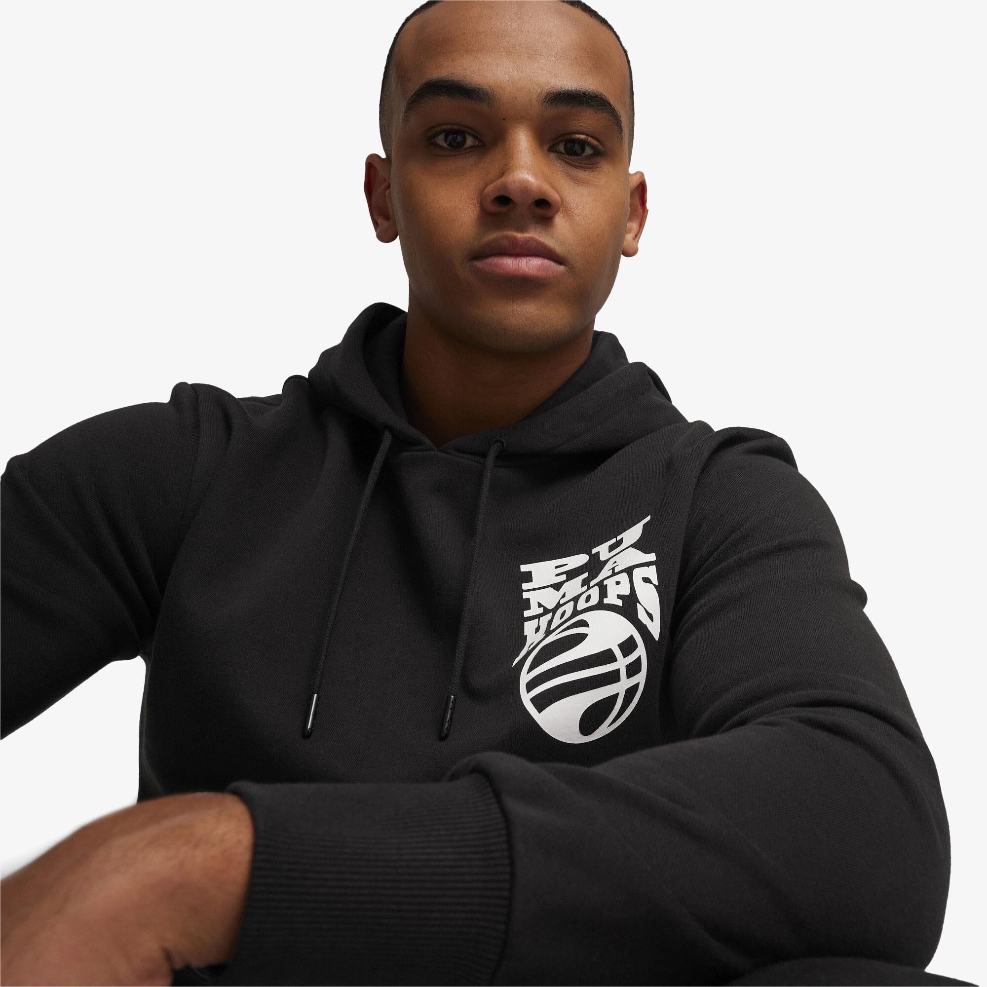 Puma Posterize 2.0 Erkek Siyah Hoodie