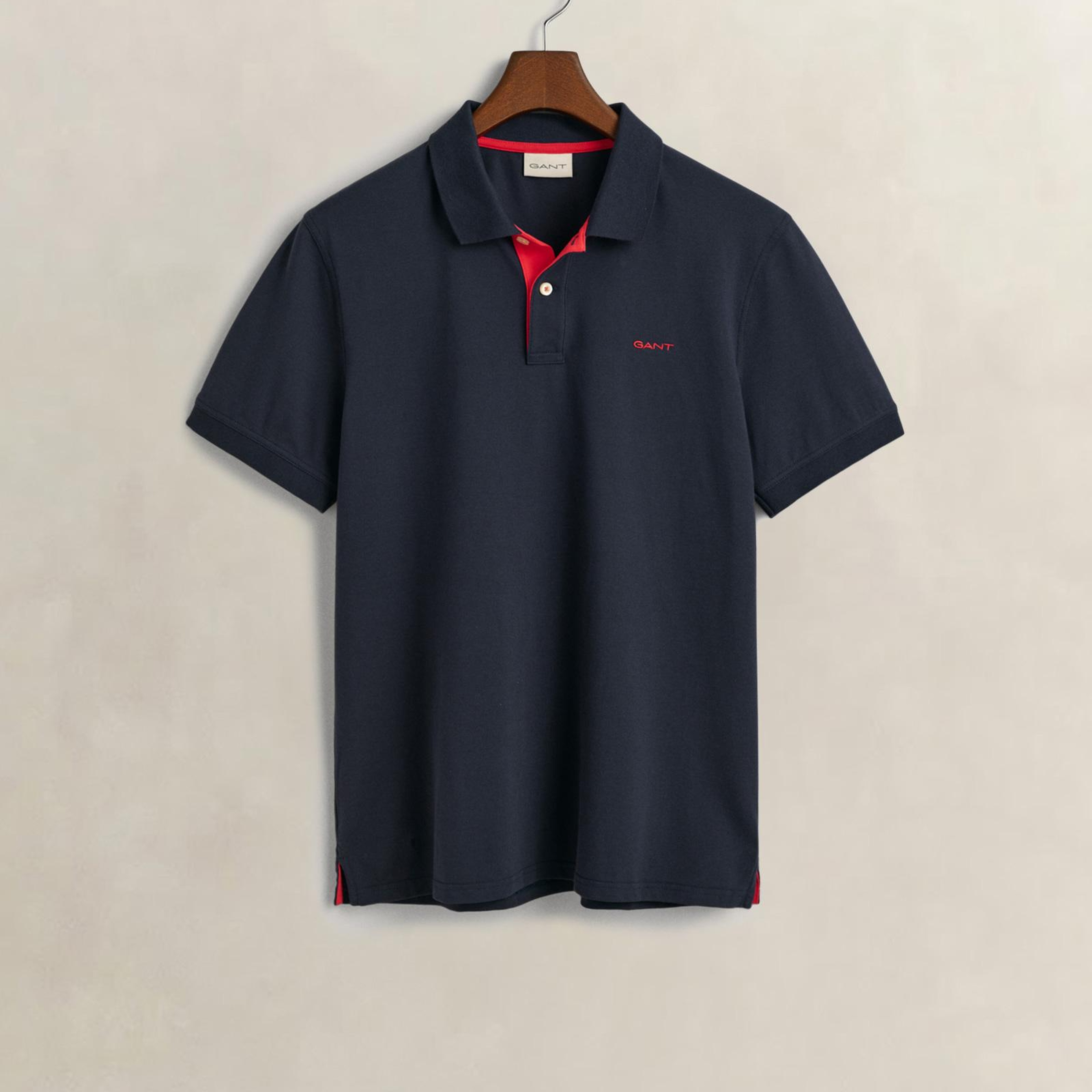 GANT Erkek Lacivert Regular Fit Polo Yaka T-Shirt