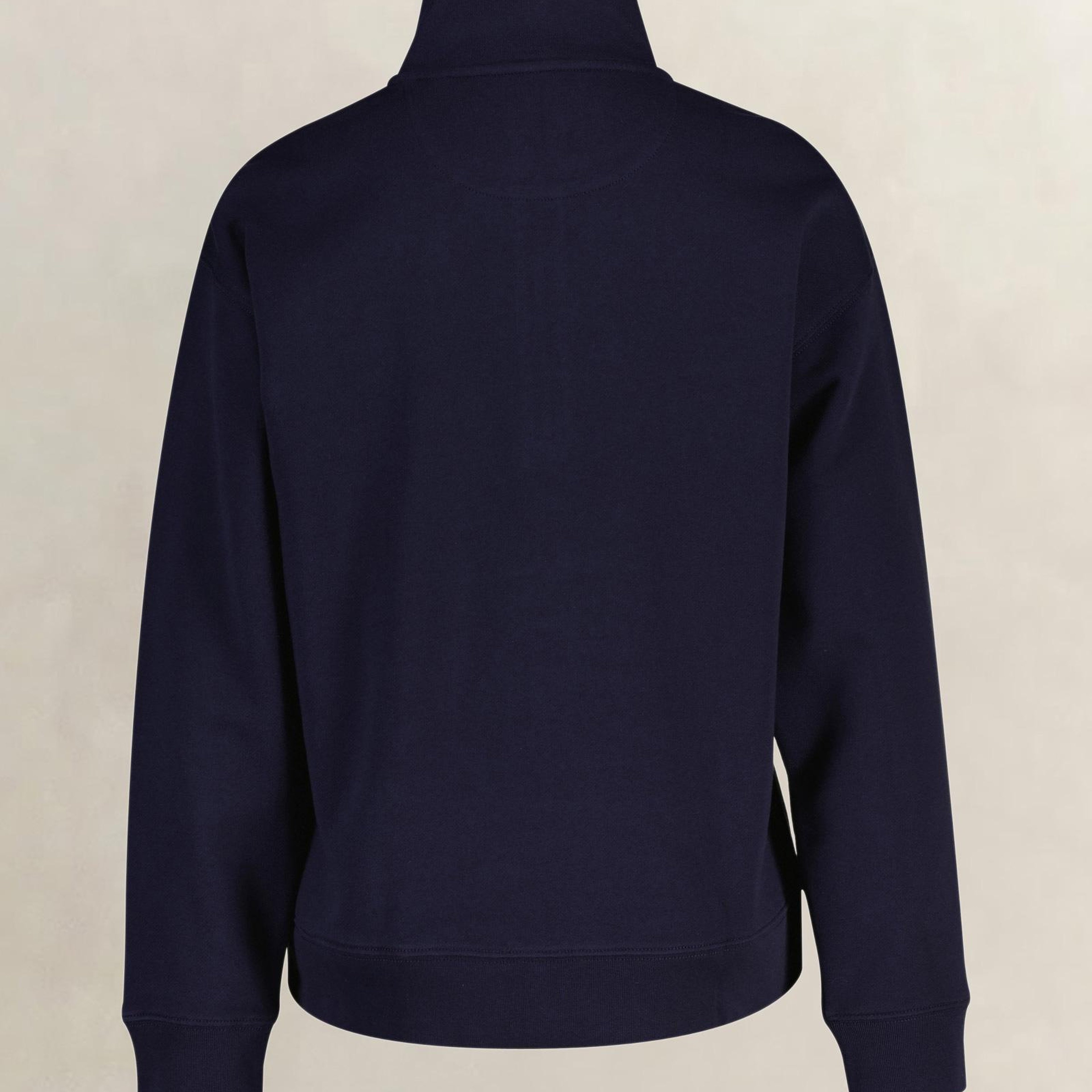 GANT Kadın Lacivert Yarım Fermuarlı Sweatshirt