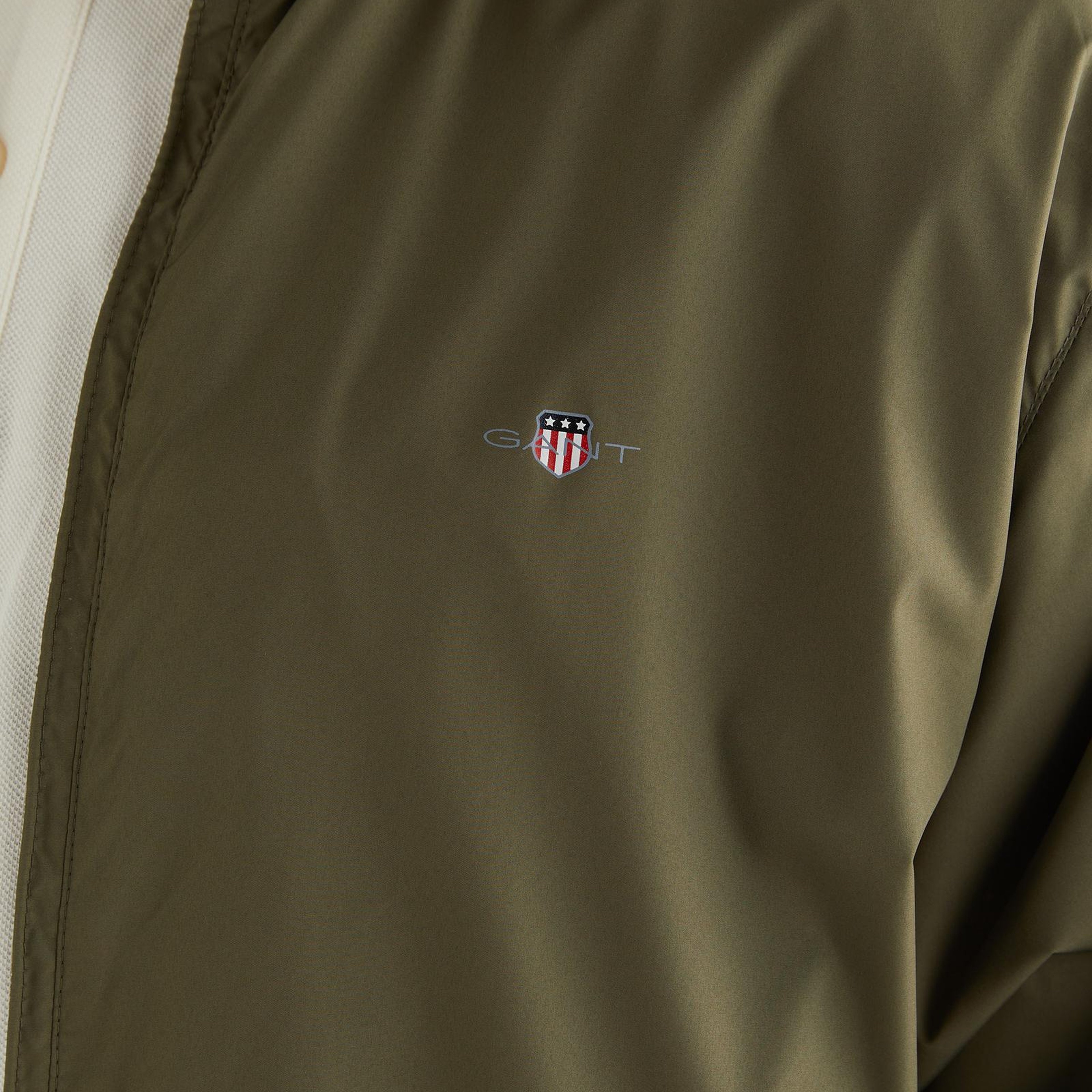 GANT Erkek Yeşil Regular Fit Kapüşonlu Rüzgarlık