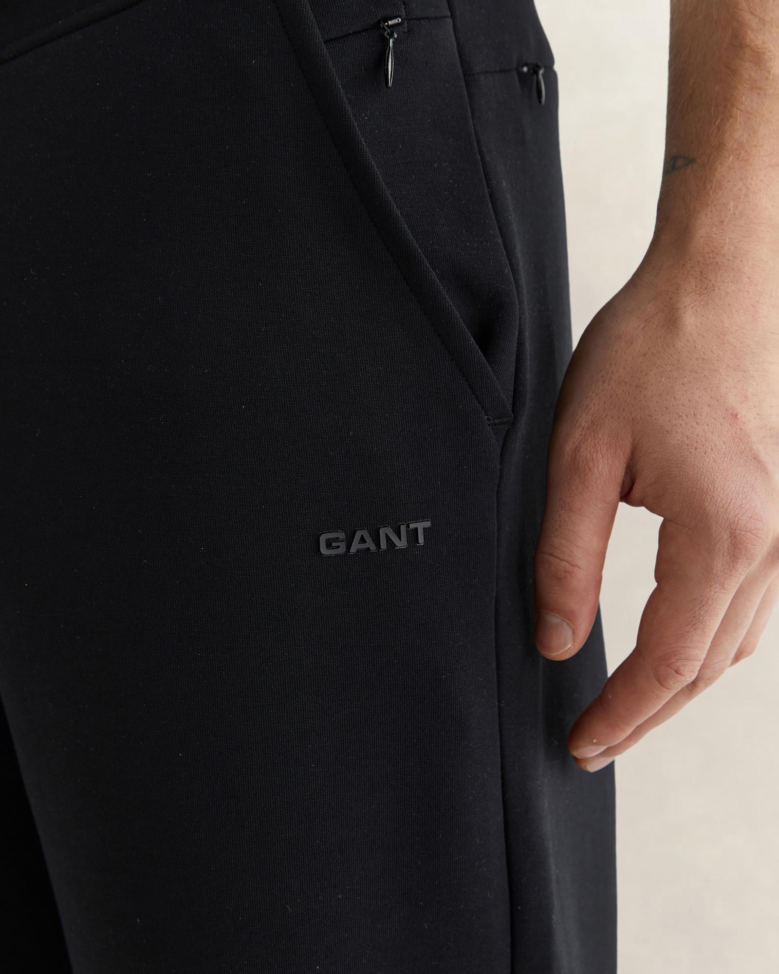 GANT Erkek Siyah Regular Fit Eşofman Altı