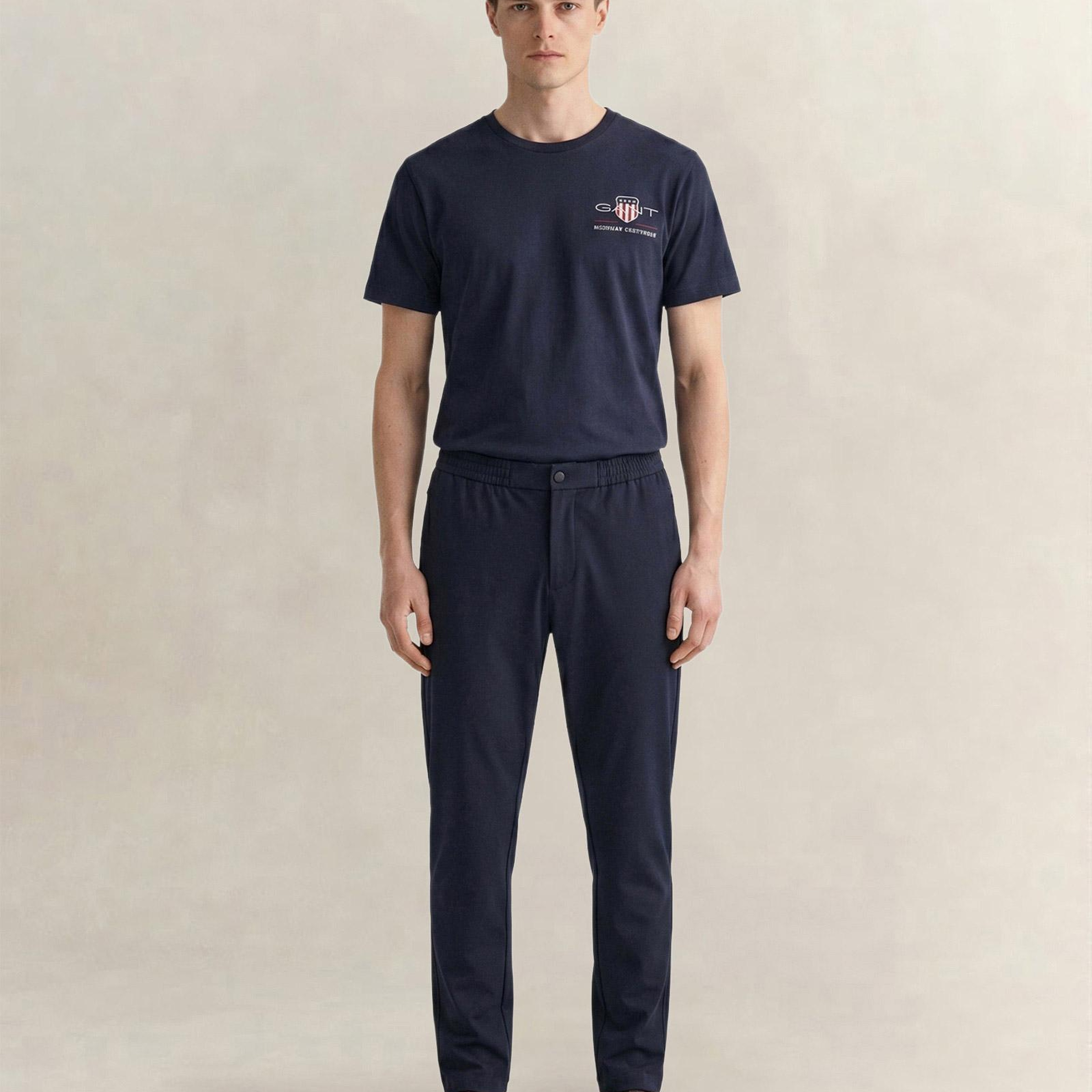 GANT Erkek Lacivert Regular Fit Smart Jogger Pantolon