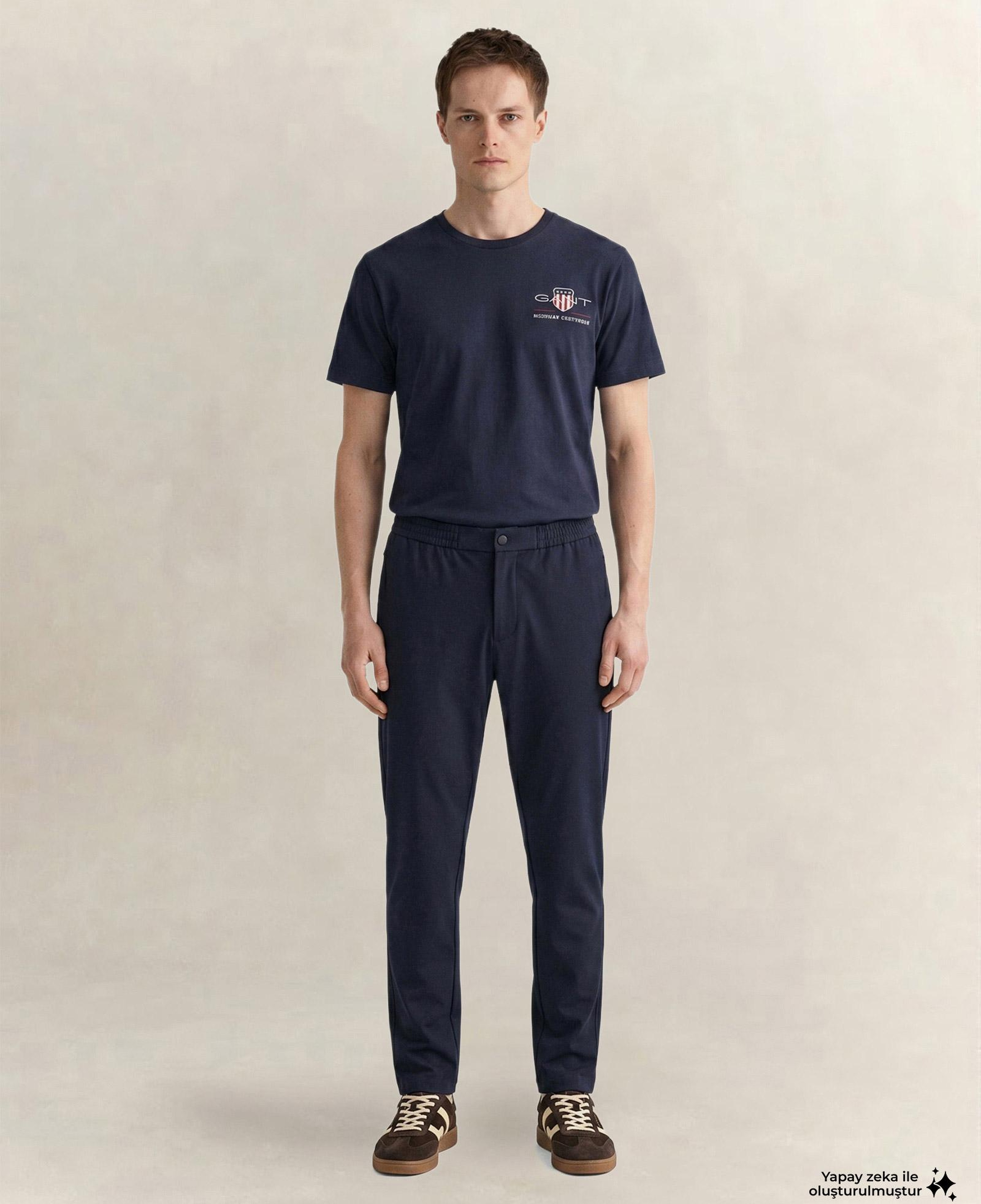 GANT Erkek Lacivert Regular Fit Smart Jogger Pantolon