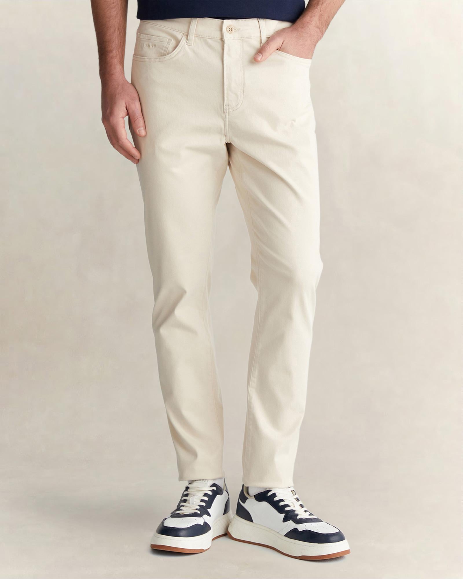 GANT Erkek Bej Slim Fit Pantolon