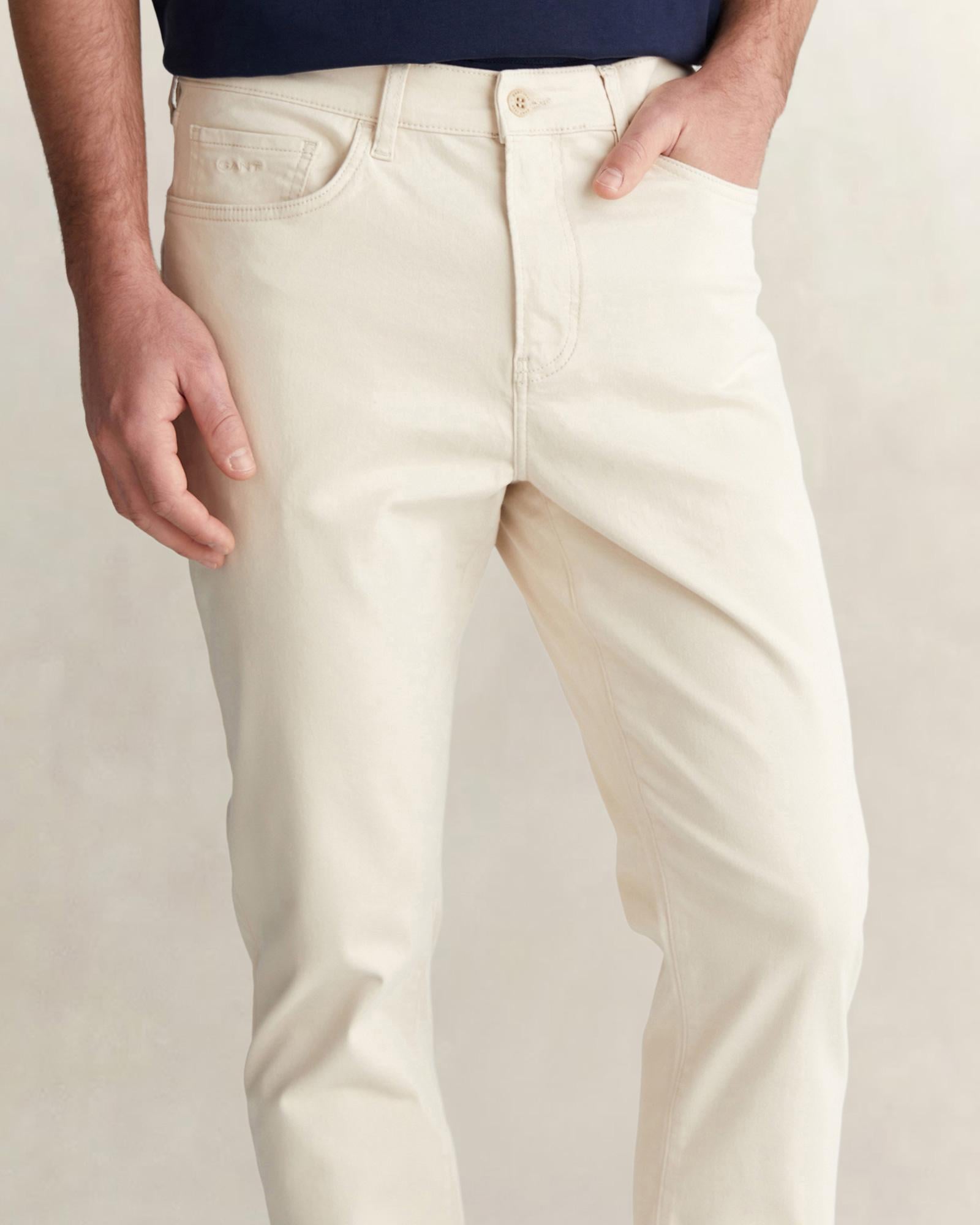 GANT Erkek Bej Slim Fit Pantolon