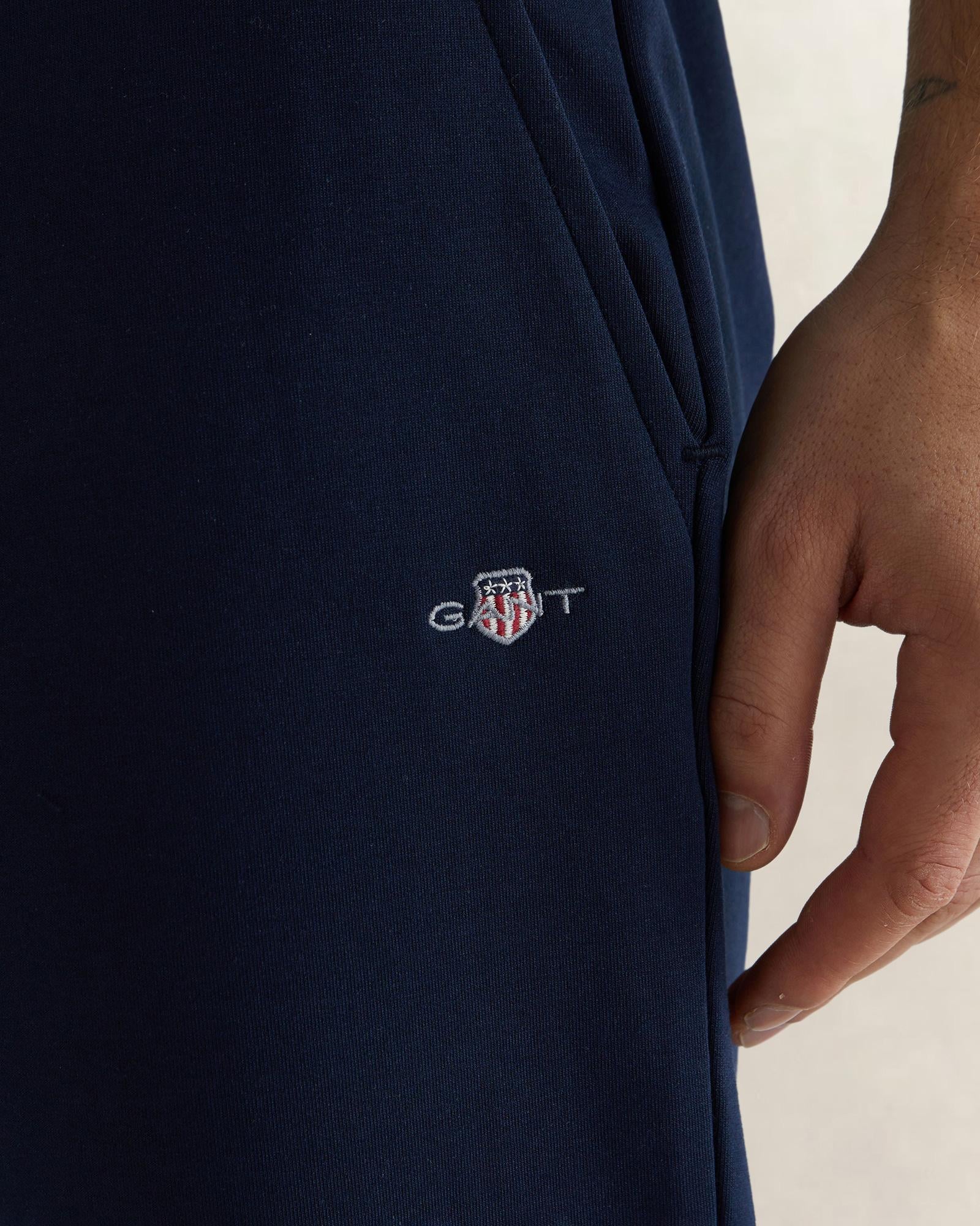 GANT Erkek Lacivert Regular Fit Logolu Eşofman Altı