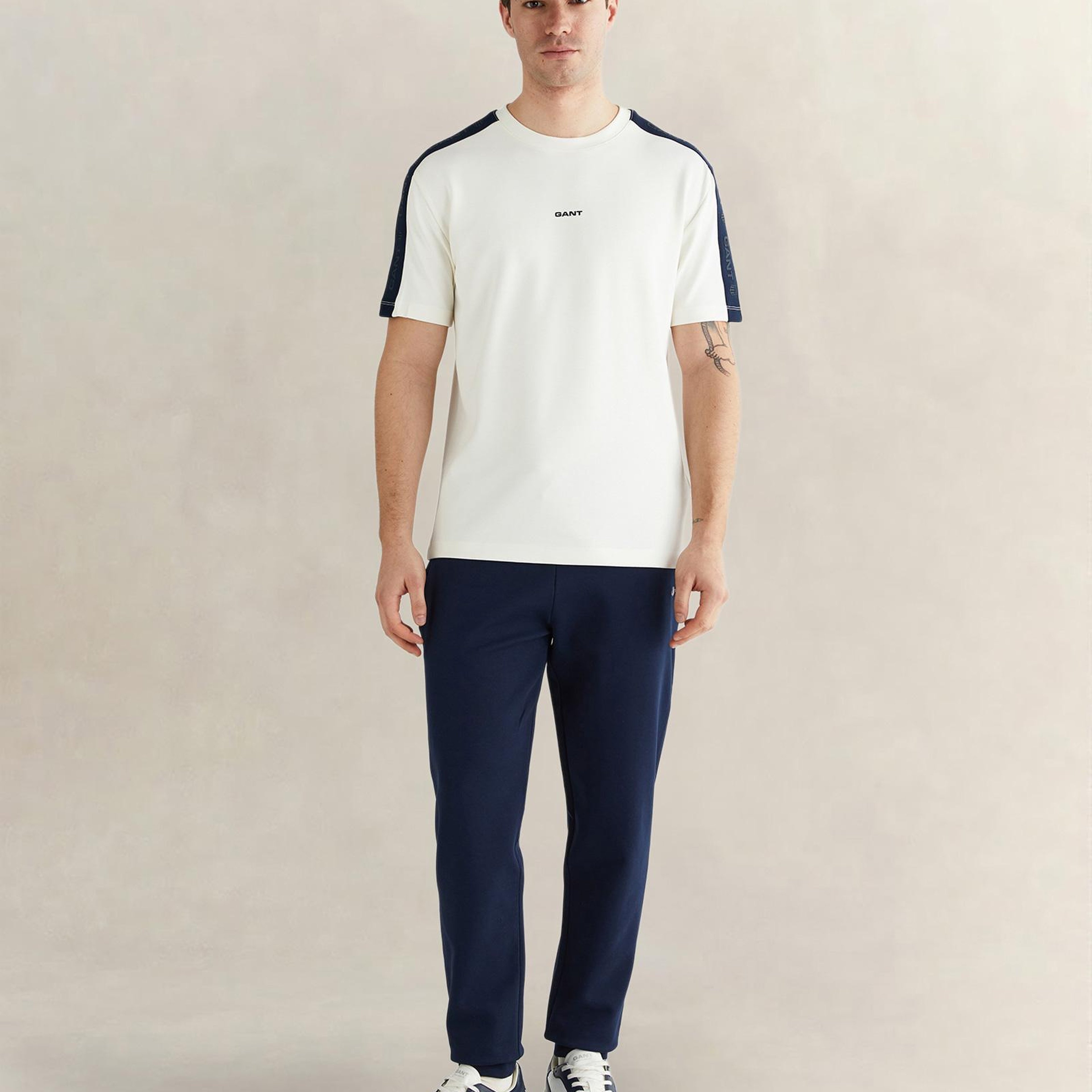 GANT Erkek Lacivert Regular Fit Logolu Eşofman Altı