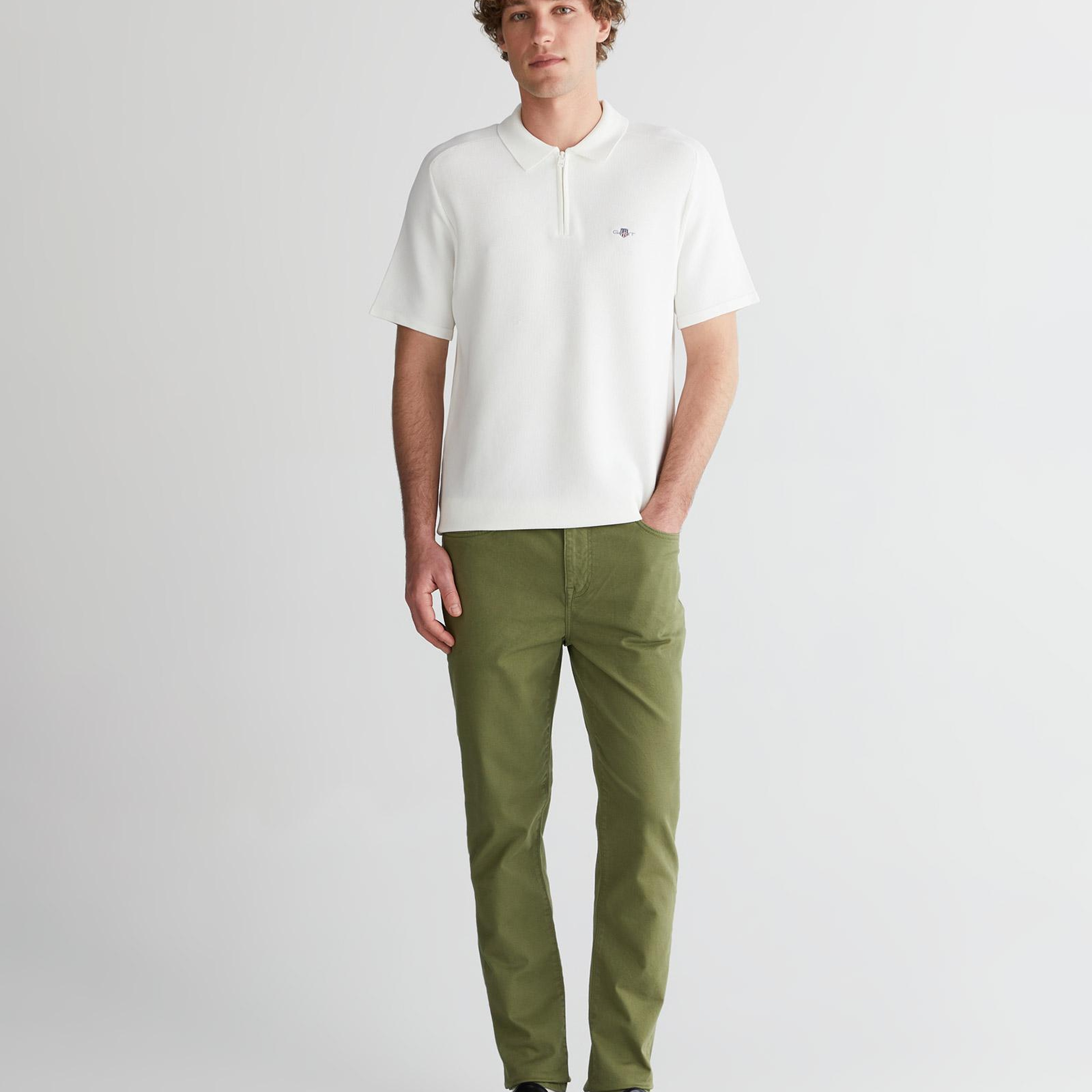 GANT Erkek Yeşil Slim Fit Jean