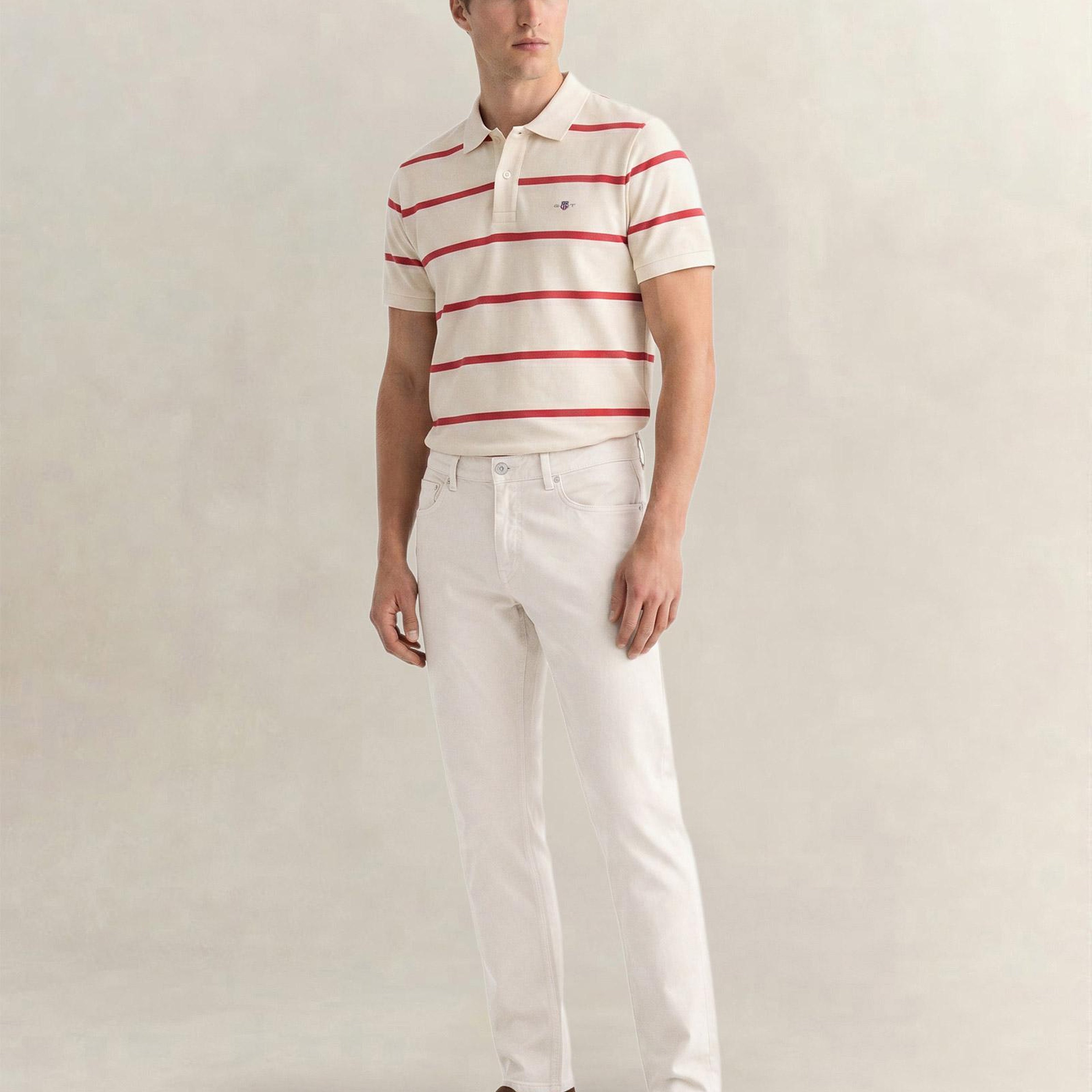 GANT Erkek Bej Slim Fit Jean