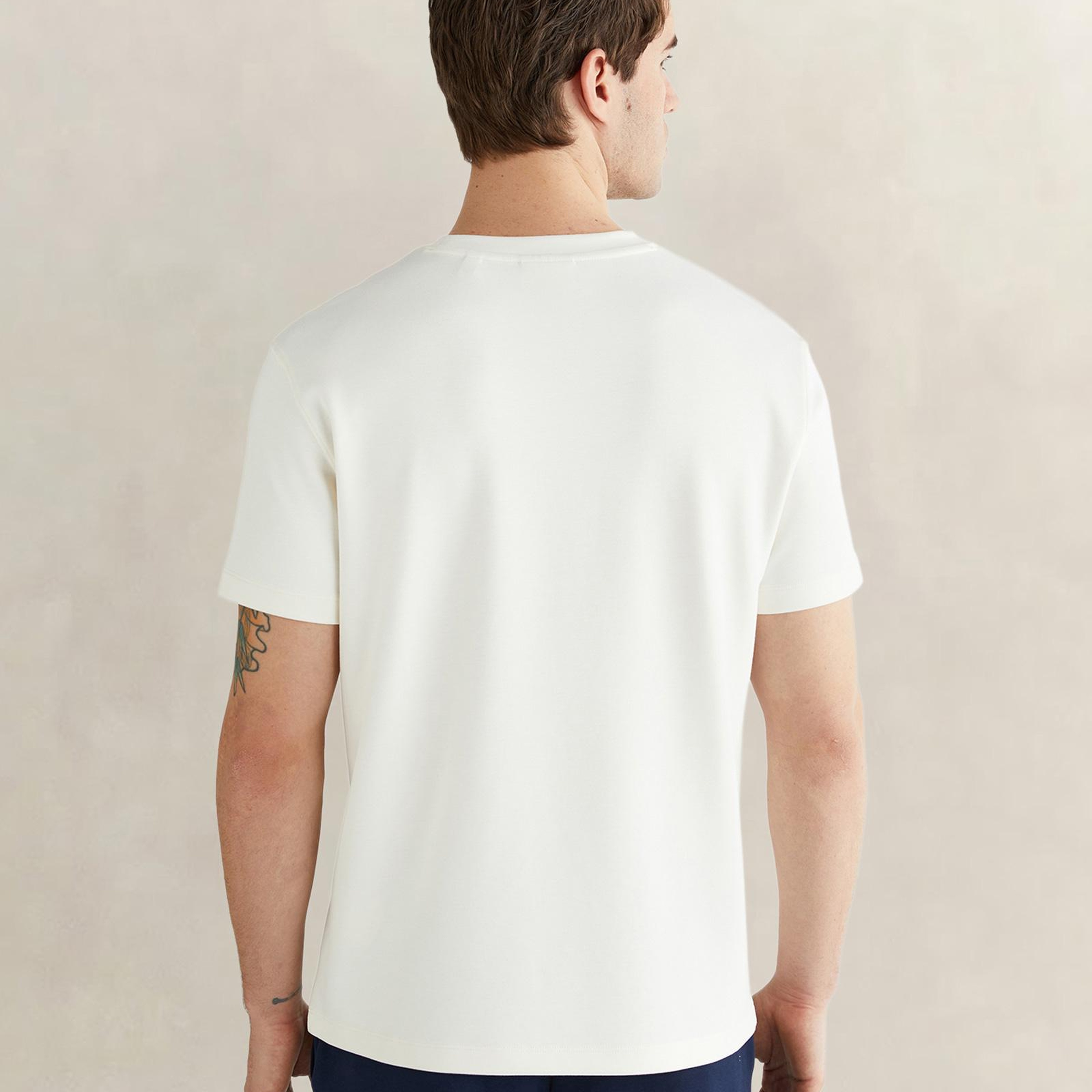 GANT Erkek Beyaz Kısa Kollu T-Shirt