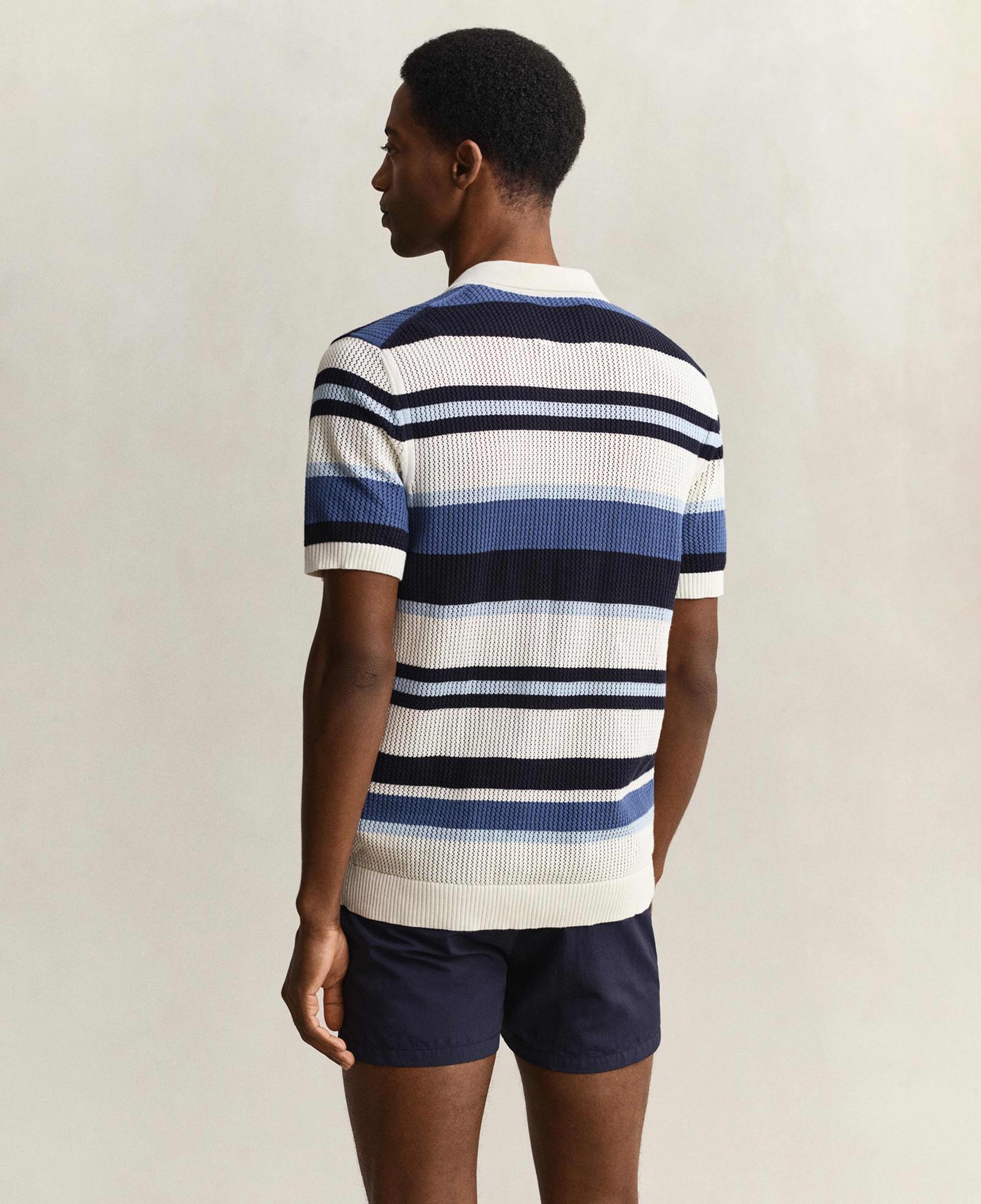 GANT Erkek Mavi Regular Fit Çizgili Kazak