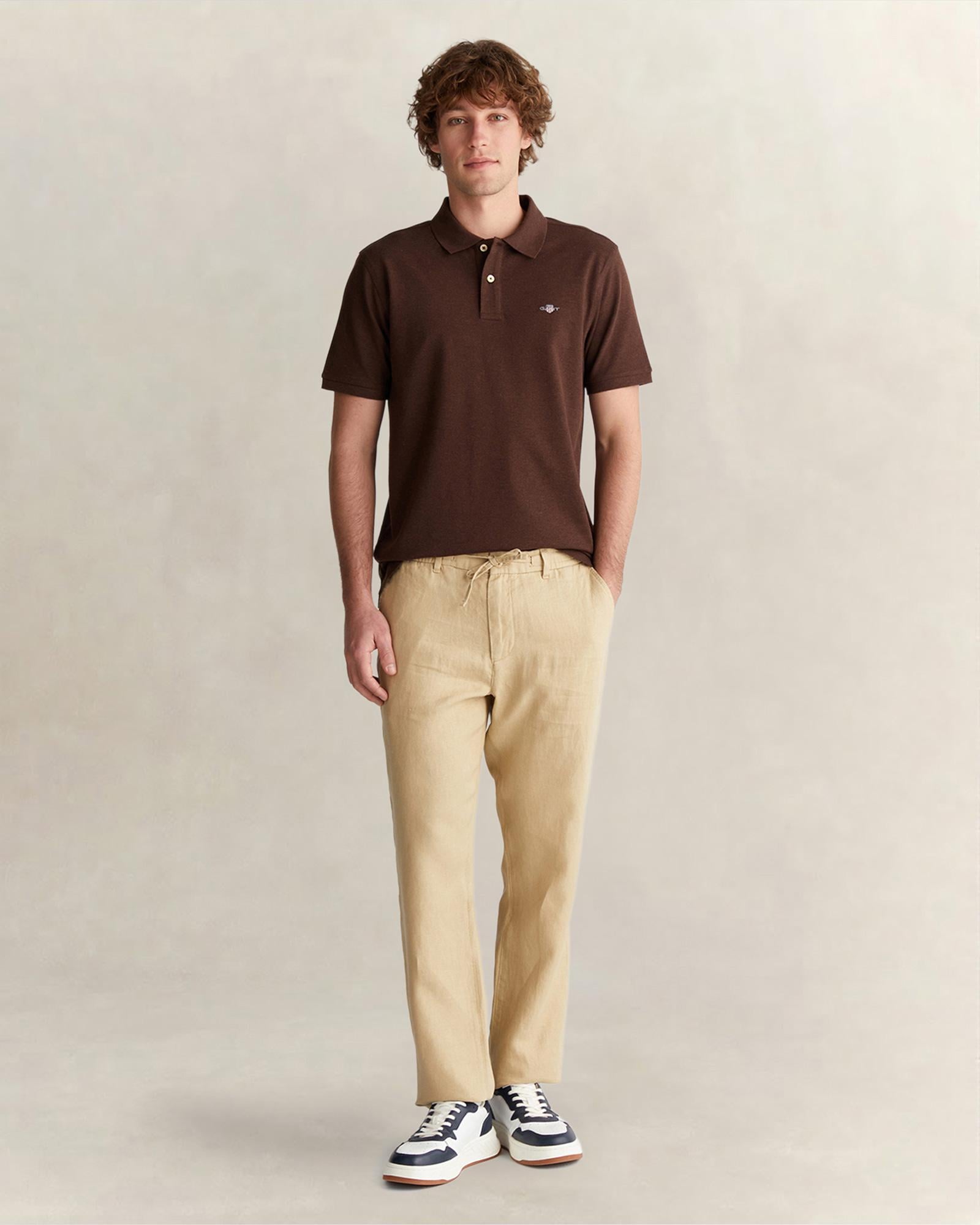 GANT Erkek Bej Regular Fit Pantolon