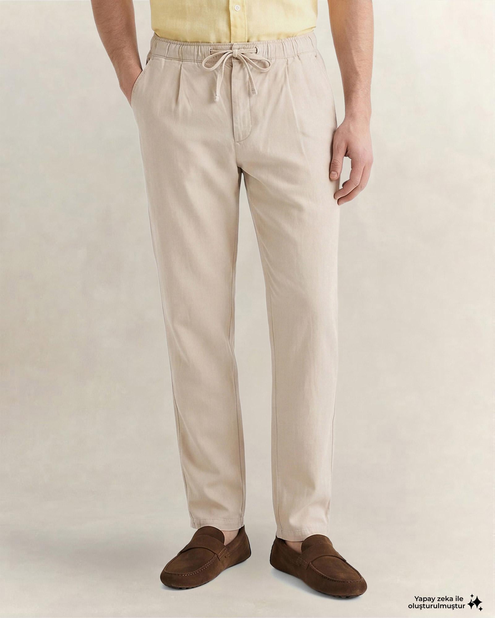 GANT Erkek Bej Regular Fit Jogger Pantolon