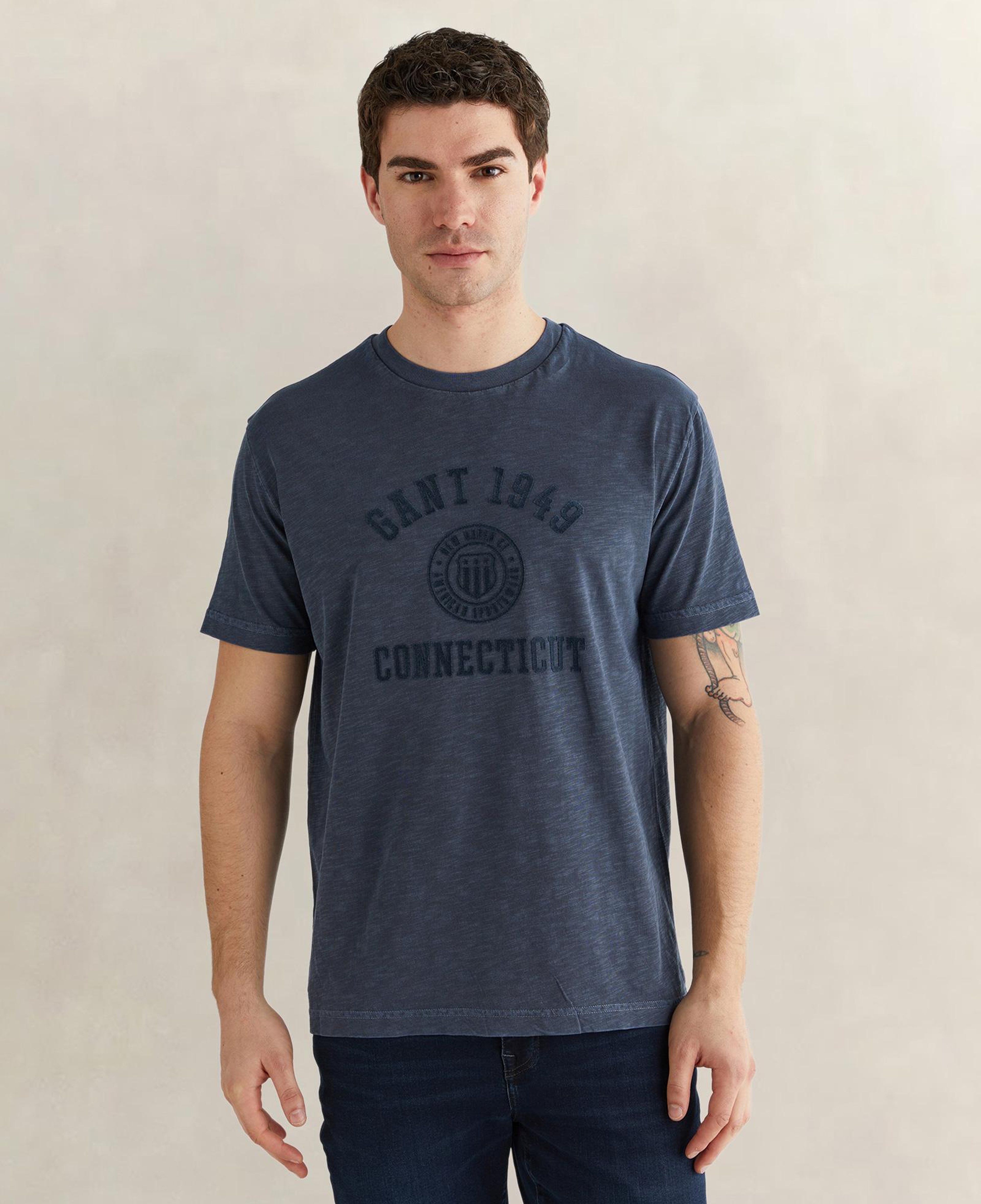 GANT Erkek Lacivert Kısa Kollu T-Shirt