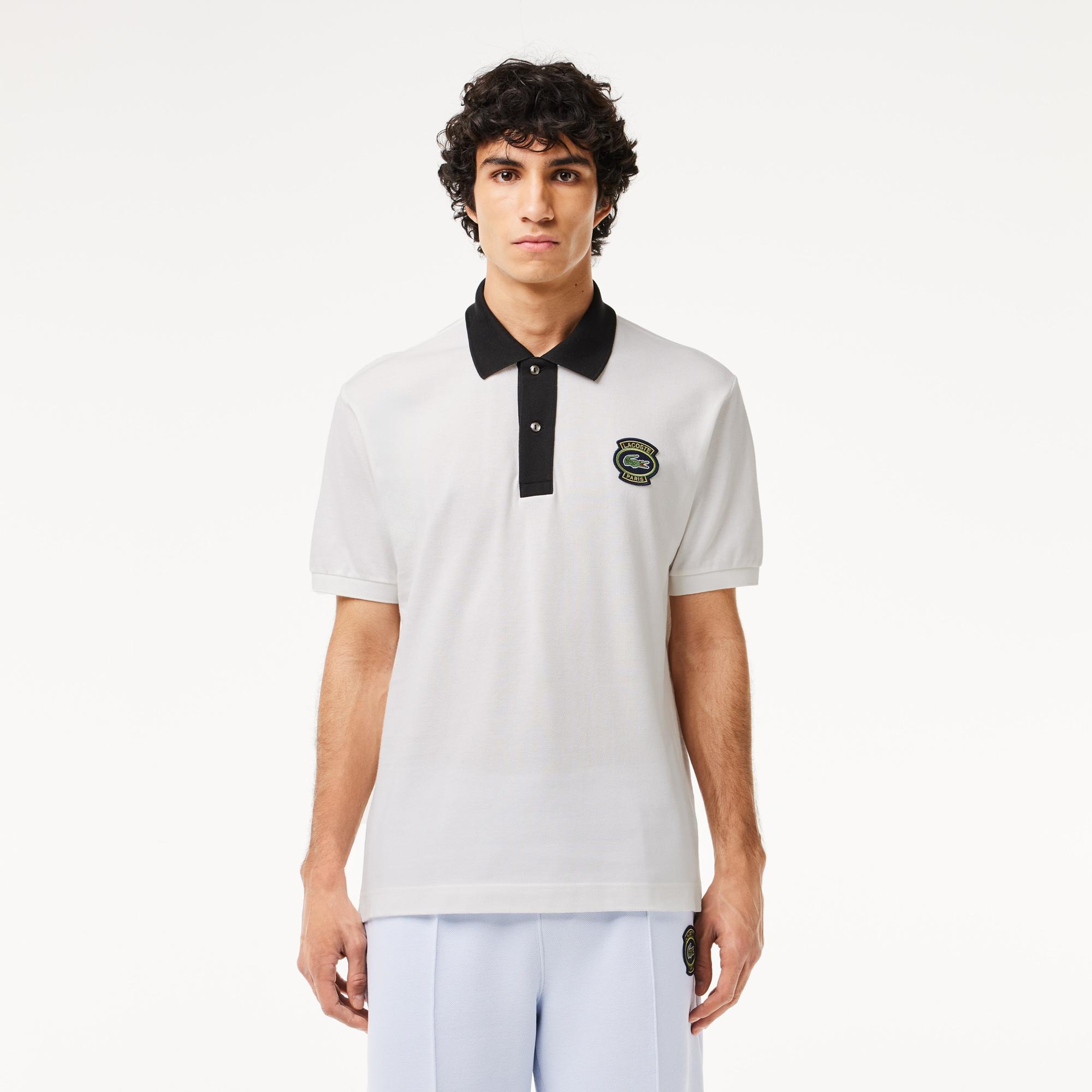 Erkek Regular Fit Organik Pamuk Beyaz Polo