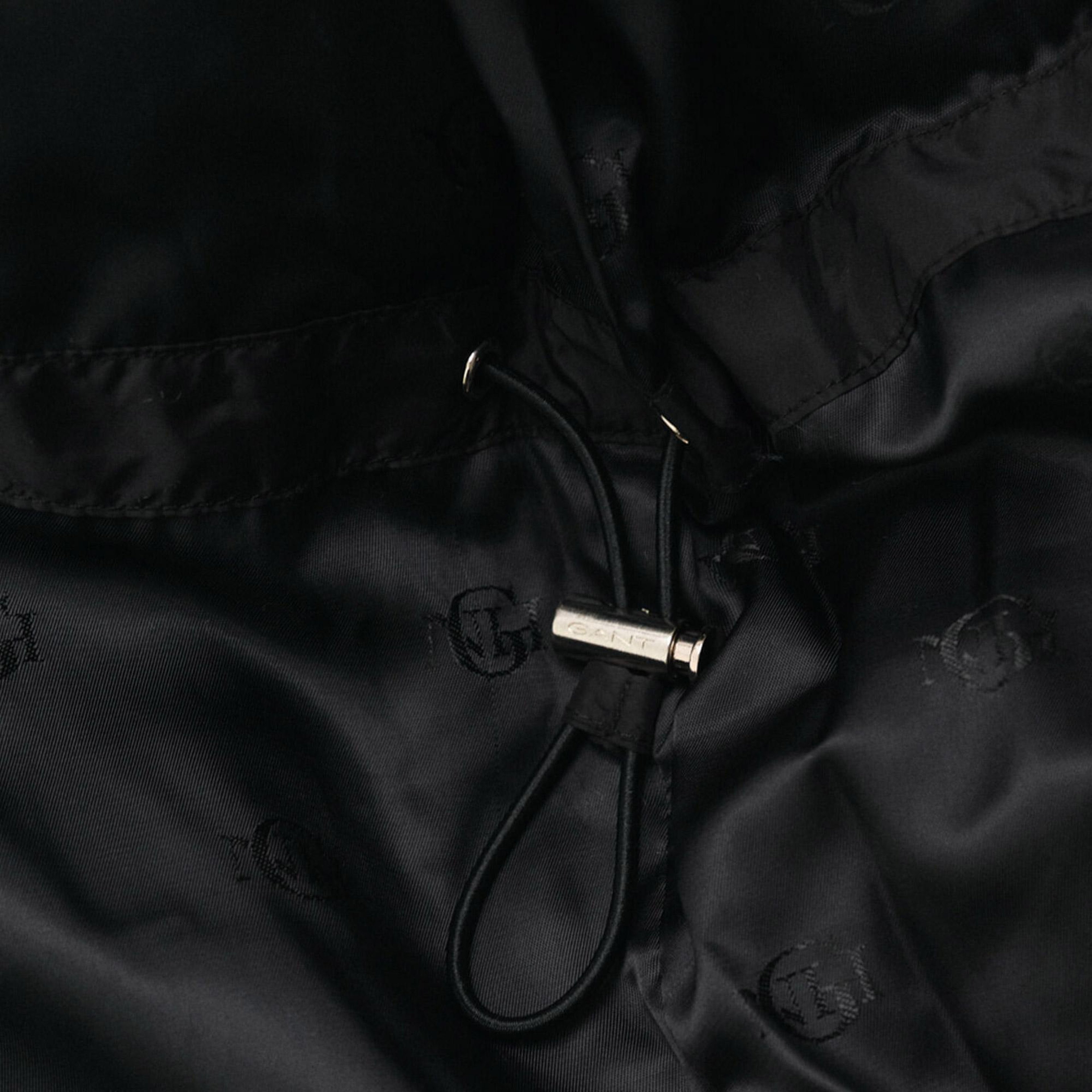 GANT Kadın Siyah Relaxed Fit Kapüşonlu Mont
