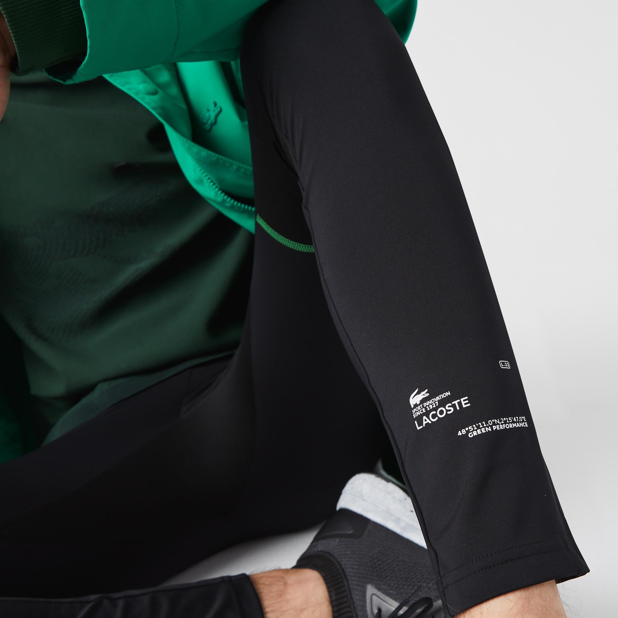 Lacoste SPORT Erkek Slim Fit Siyah Tayt