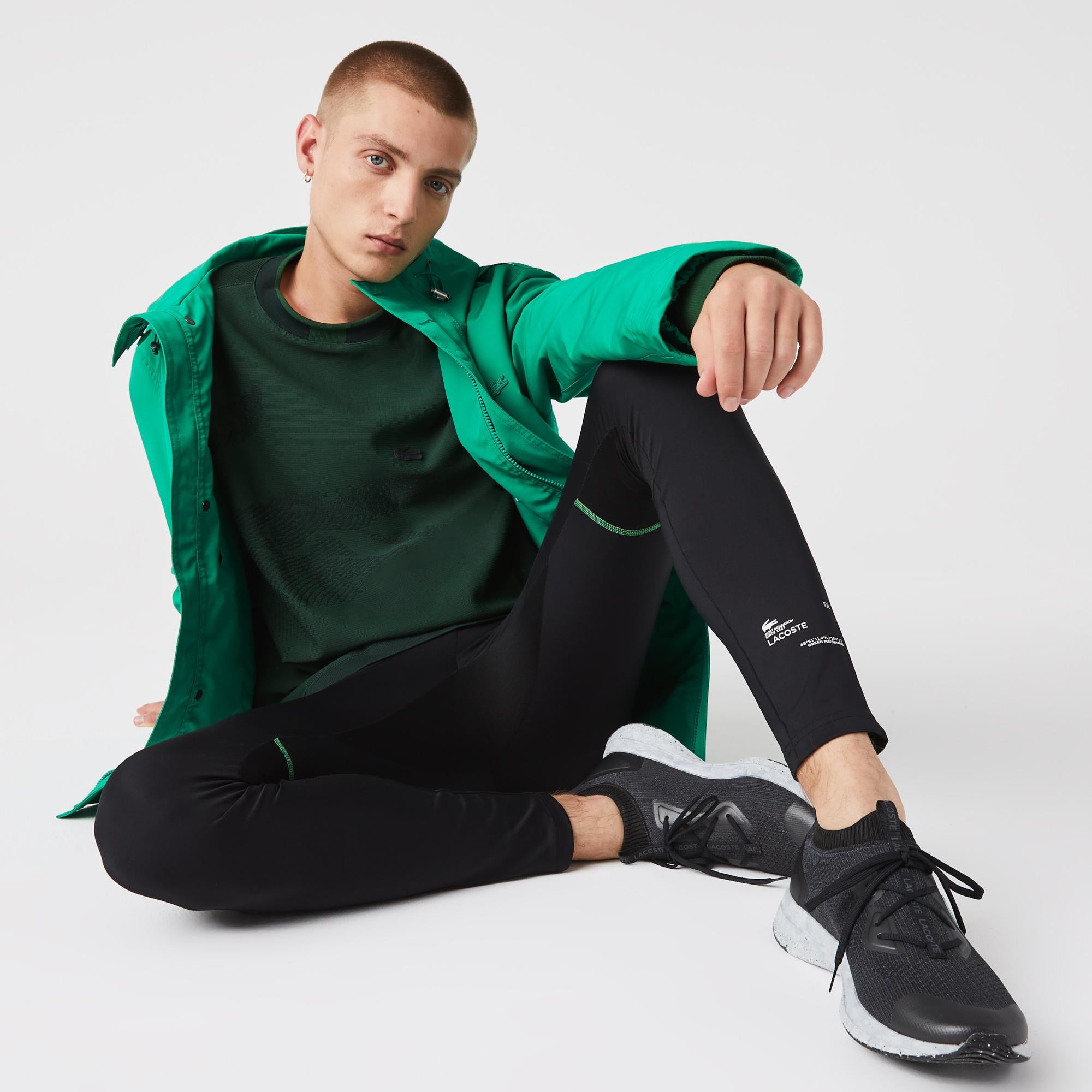 Lacoste SPORT Erkek Slim Fit Siyah Tayt